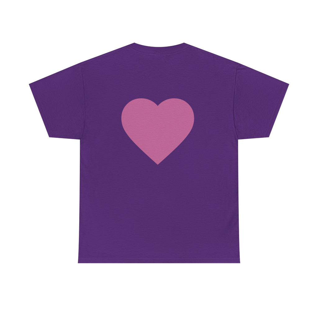 Best Mom Ever T-Shirt — Gradient Block Text Tee with Back Heart