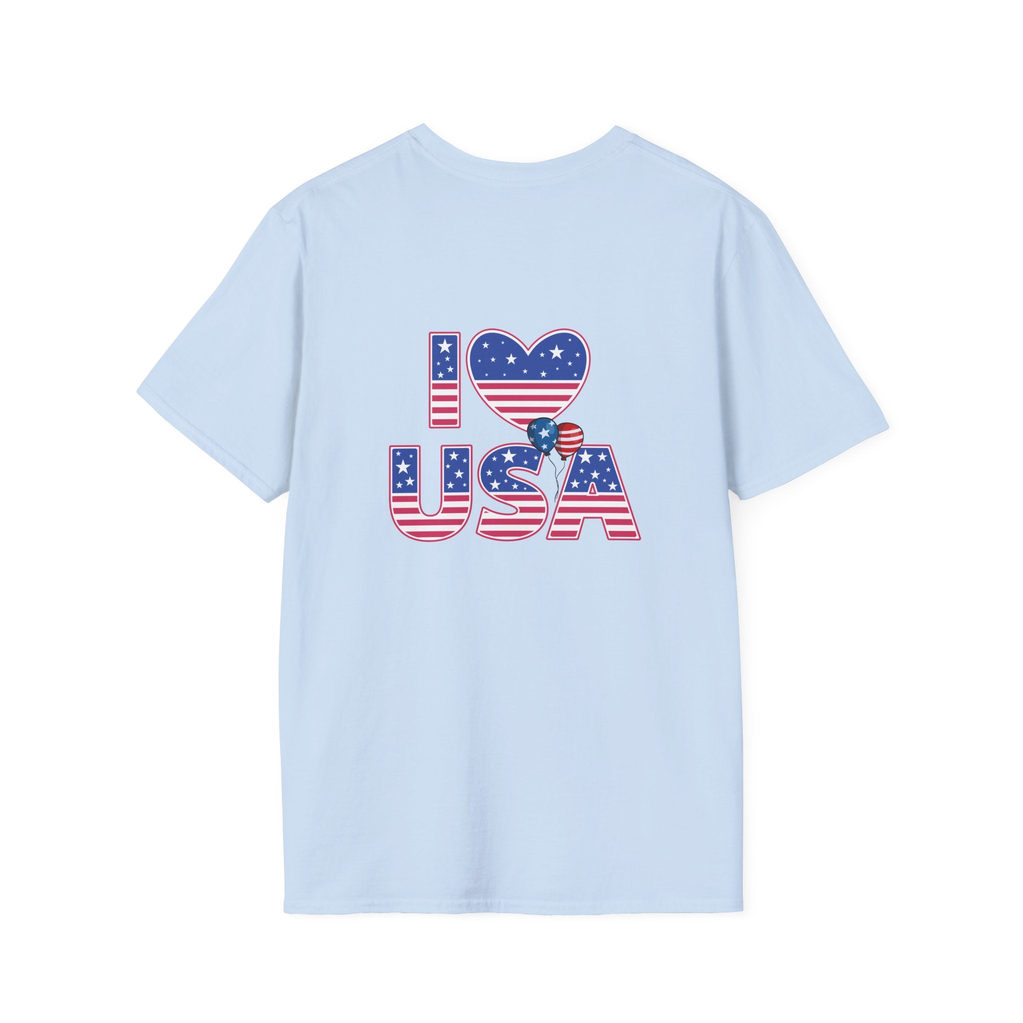 I Heart USA T-Shirt — Patriotic American Flag Tee for 4th of July