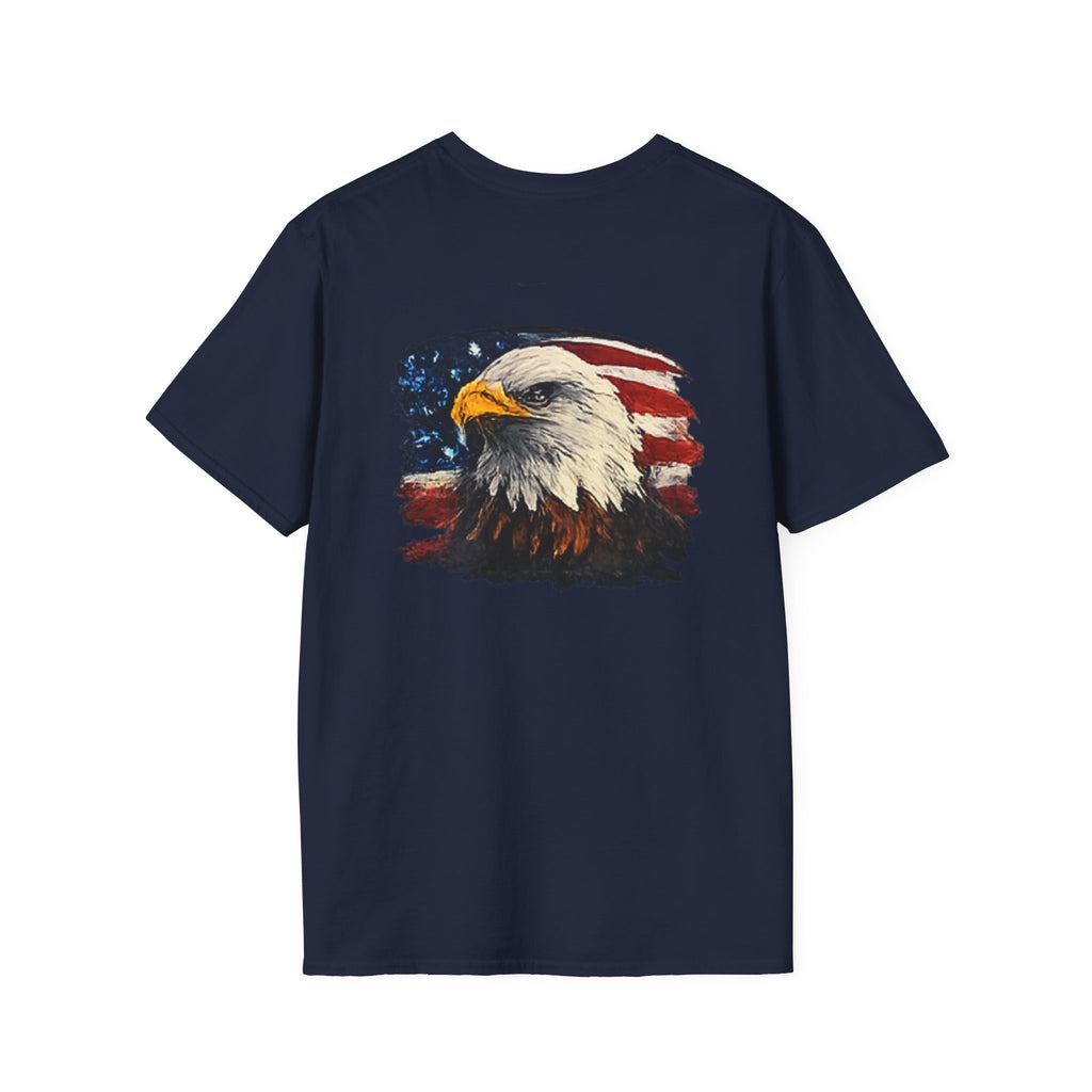 Patriotic Eagle T-Shirt — American Flag Bald Eagle Graphic Tee