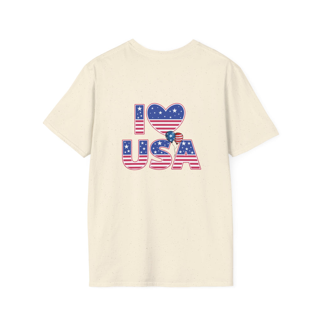 I Heart USA T-Shirt — Patriotic American Flag Tee for 4th of July