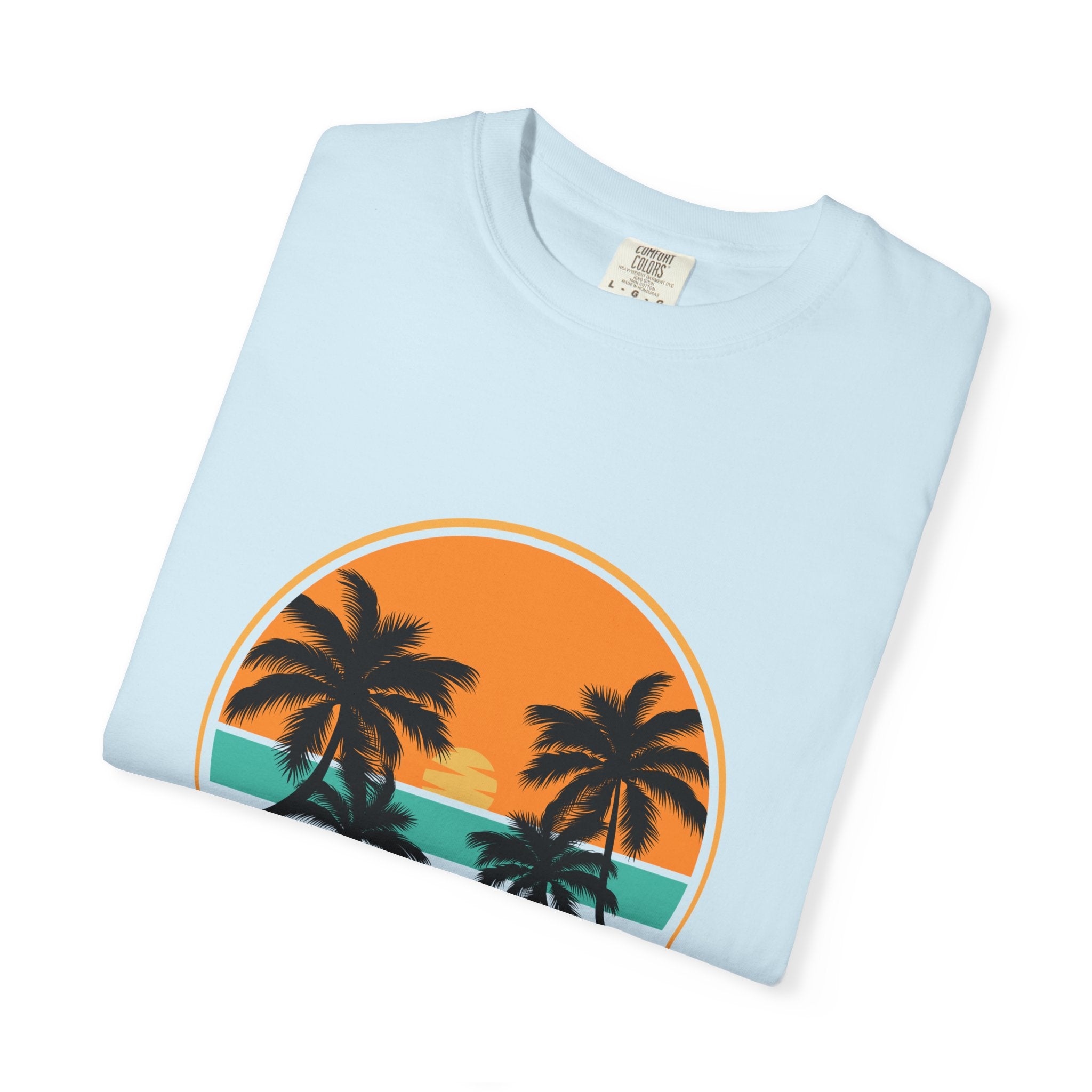 Rise Above Fear T-Shirt — Vintage Sunset Palm Tee