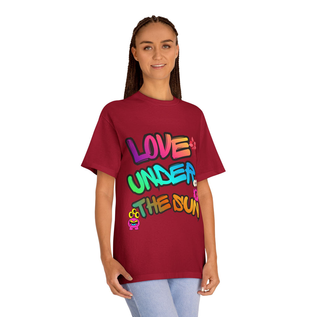 Love Under The Sun Graphic Tee — Colorful Retro Streetwear T-Shirt