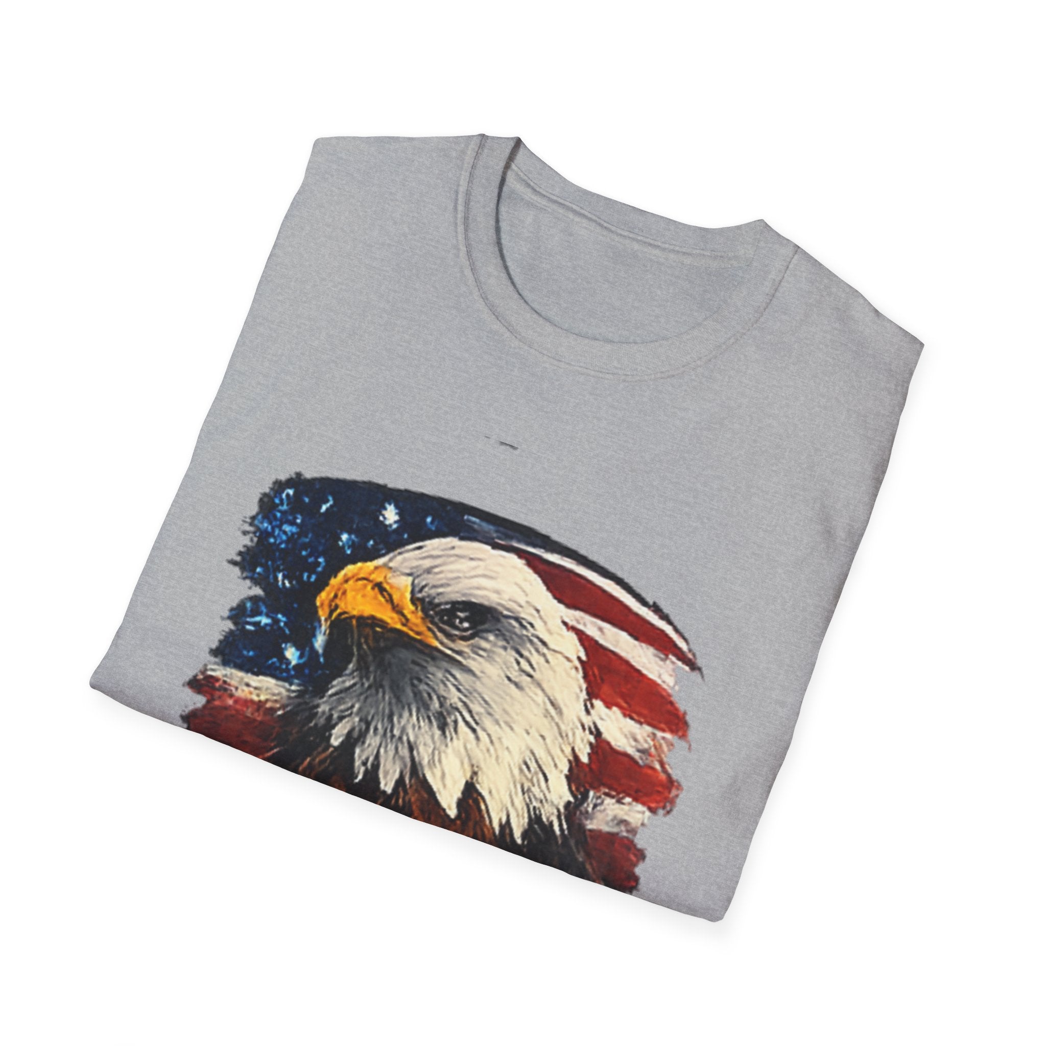 Patriotic Eagle T-Shirt — American Flag Bald Eagle Graphic Tee