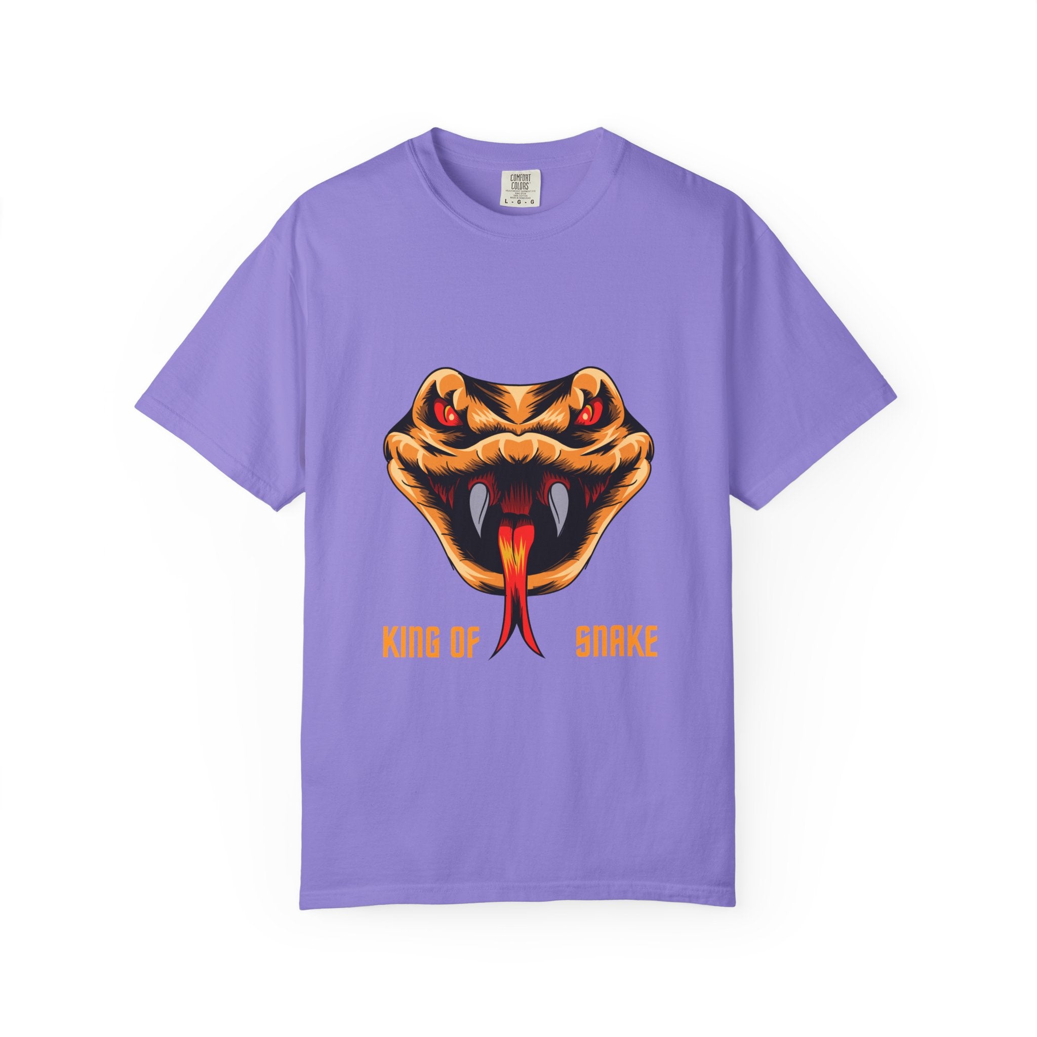 King of Snake T-Shirt — Bold Venom Snake Head Graphic Tee
