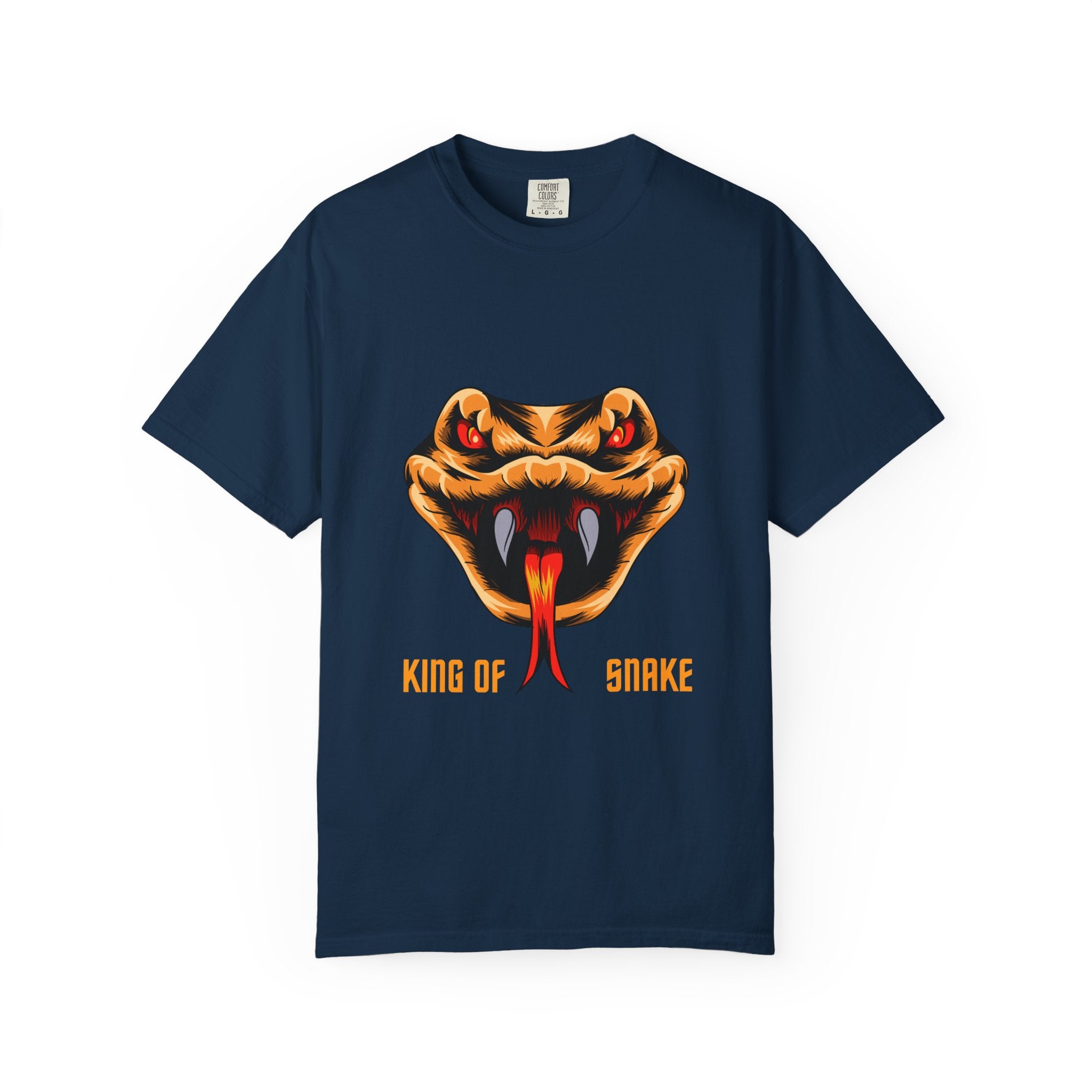 King of Snake T-Shirt — Bold Venom Snake Head Graphic Tee