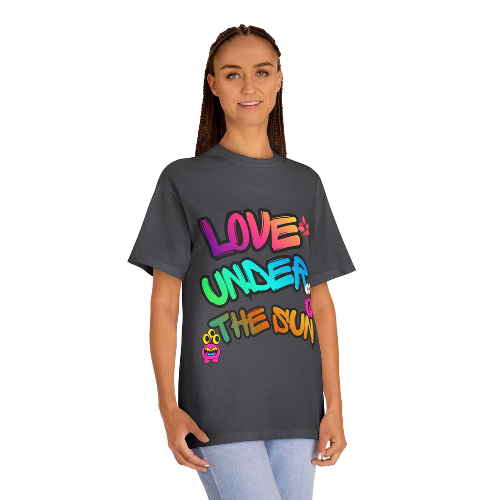 Love Under The Sun Graphic Tee — Colorful Retro Streetwear T-Shirt