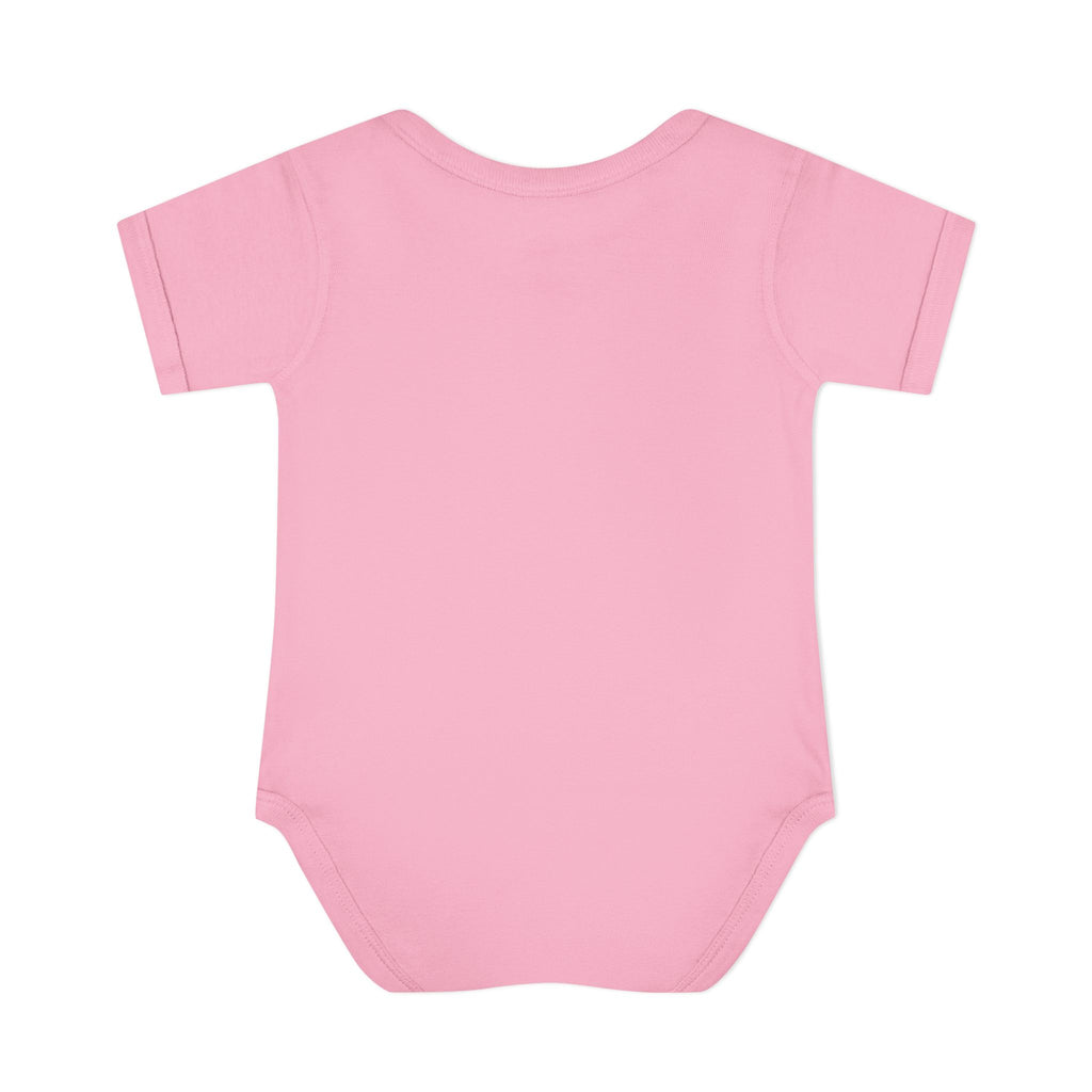 Baby Bodysuit - Cute Teddy Holding 'Love' Heart | Infant Valentine Onesie