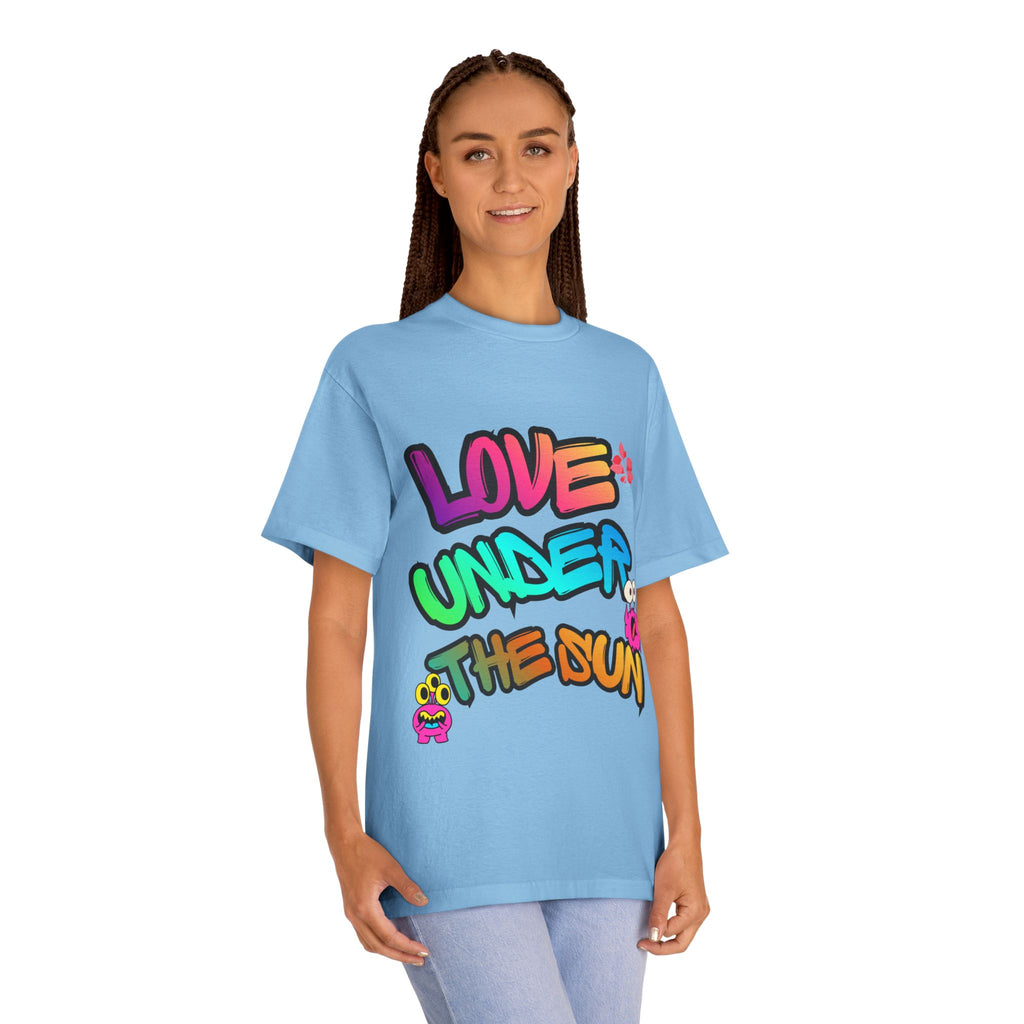 Love Under The Sun Graphic Tee — Colorful Retro Streetwear T-Shirt
