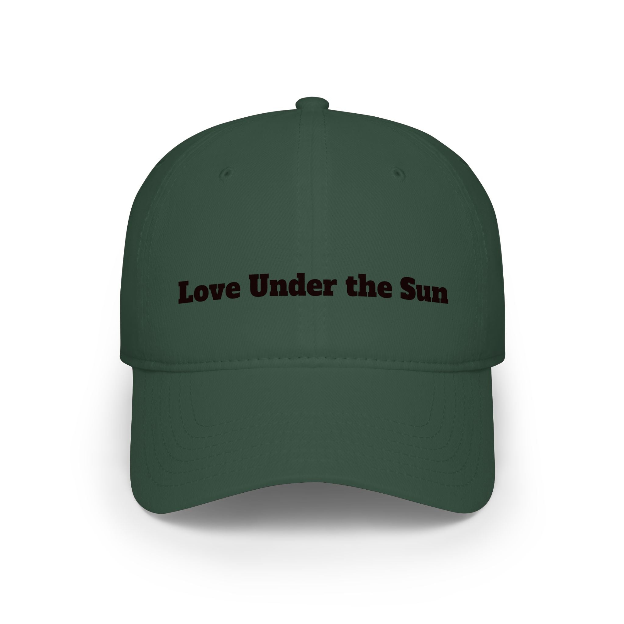 Love Under the Sun Baseball Cap – Embroidered Red Low-Profile Hat