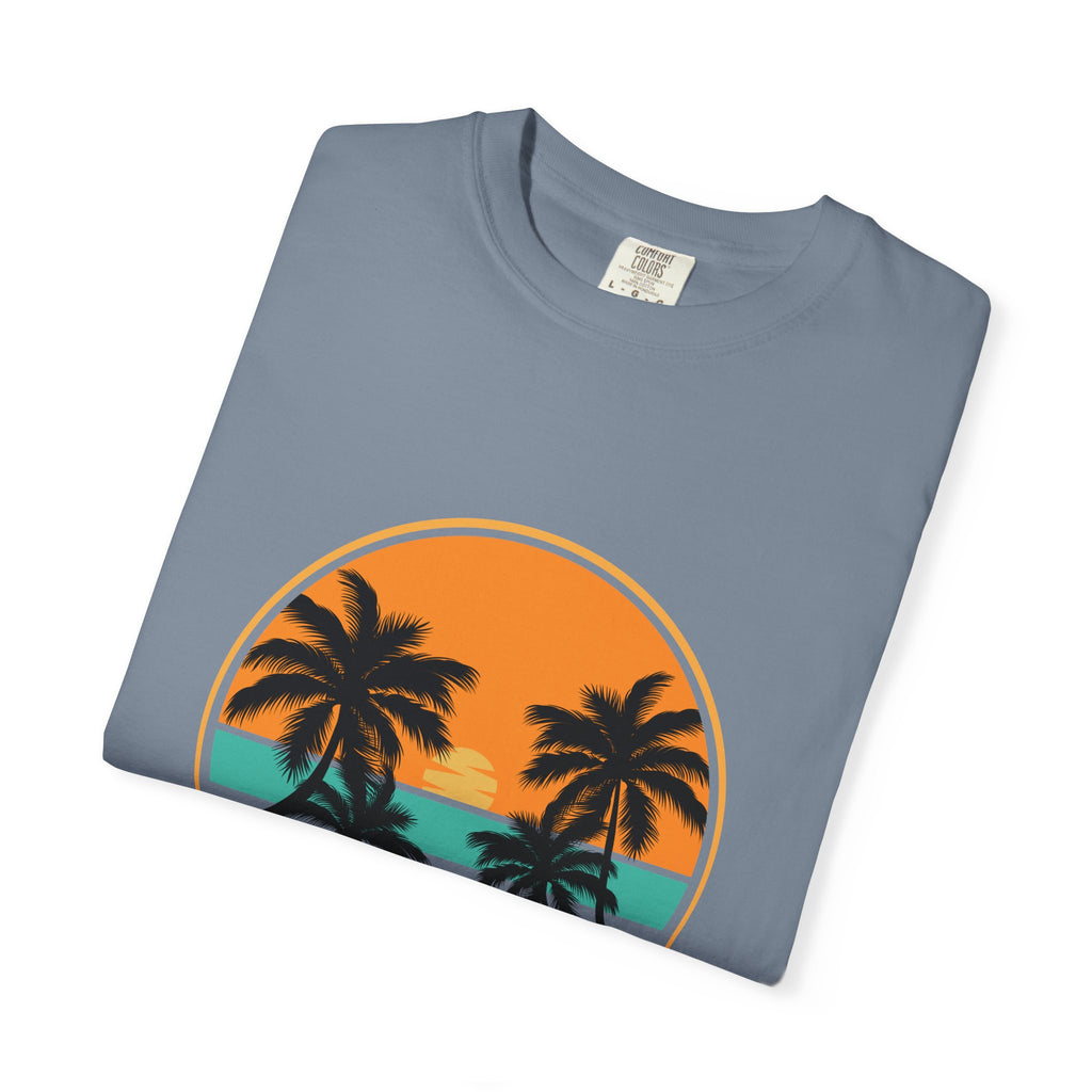 Rise Above Fear T-Shirt — Vintage Sunset Palm Tee
