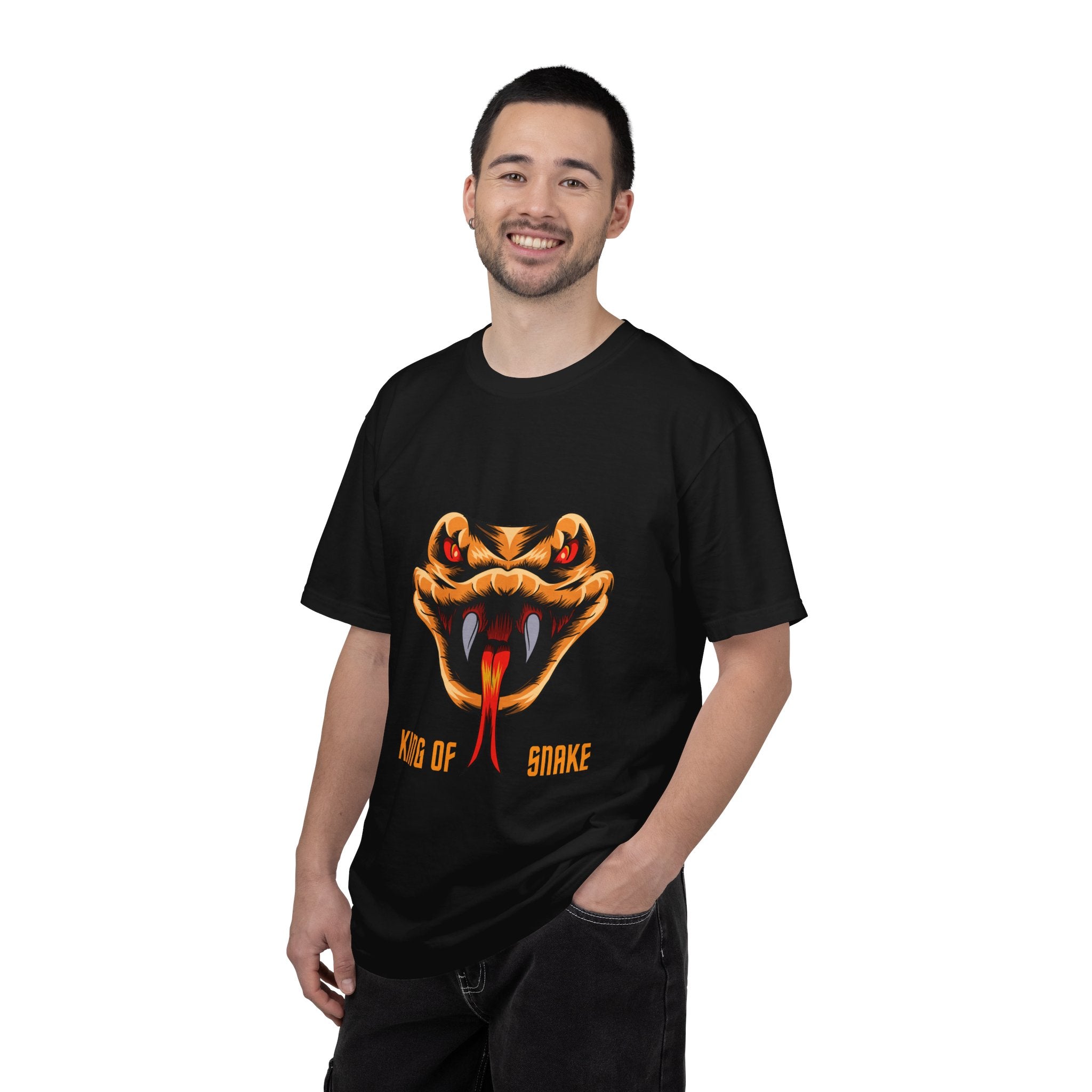 King of Snake T-Shirt — Bold Venom Snake Head Graphic Tee