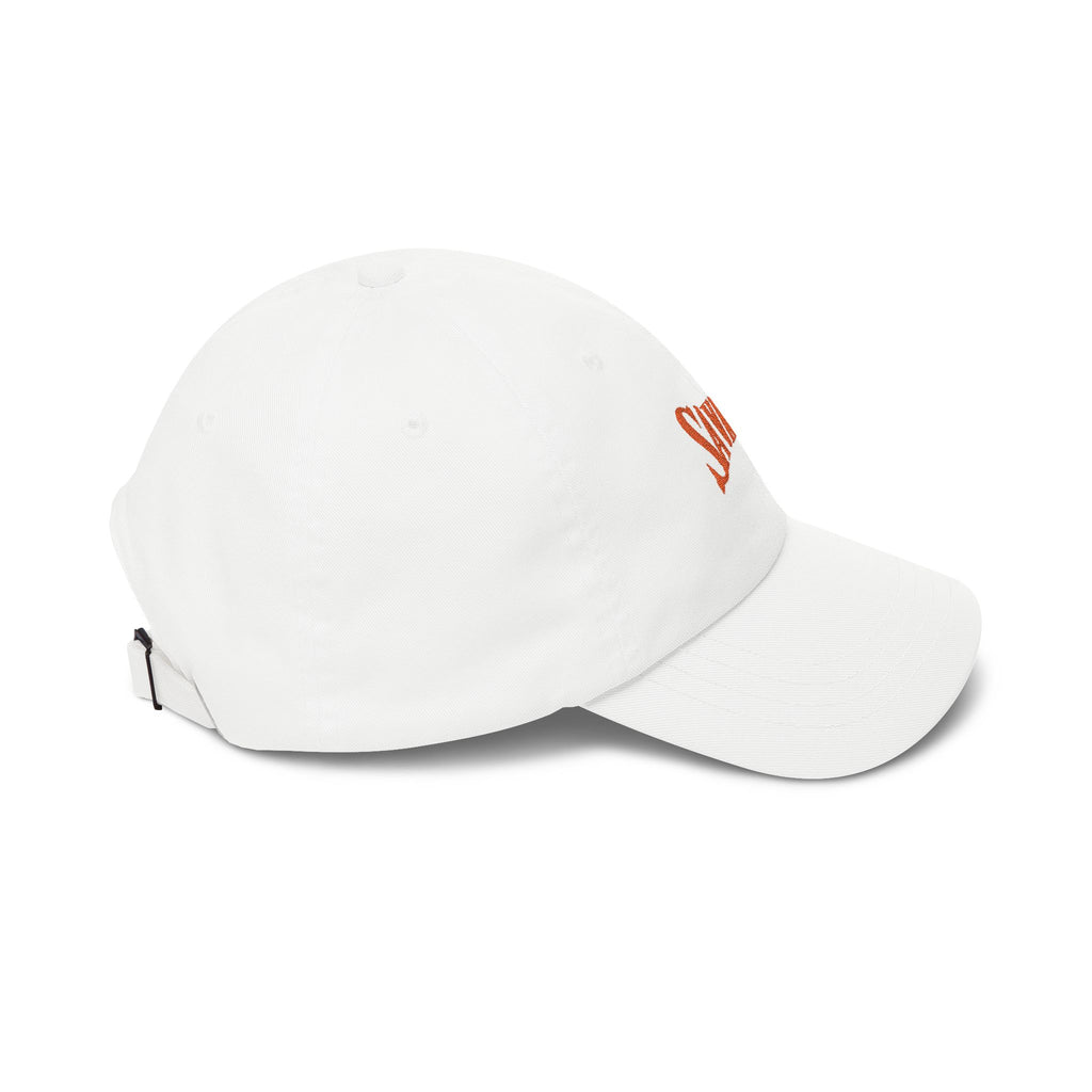 Savage Embroidered Dad Cap - White Casual Baseball Hat