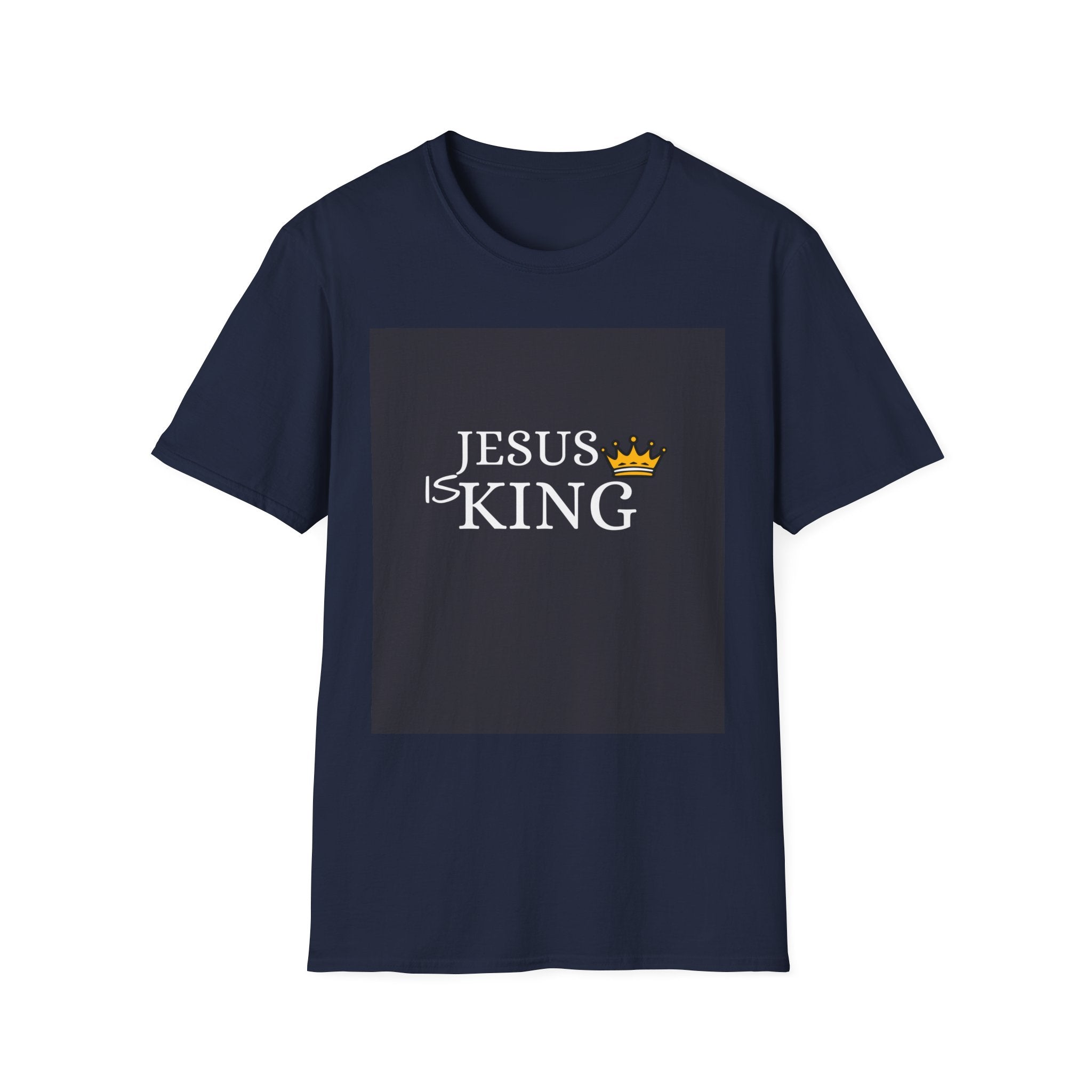 Jesus Is King T-Shirt — Christian Faith Tee with Crown Graphic