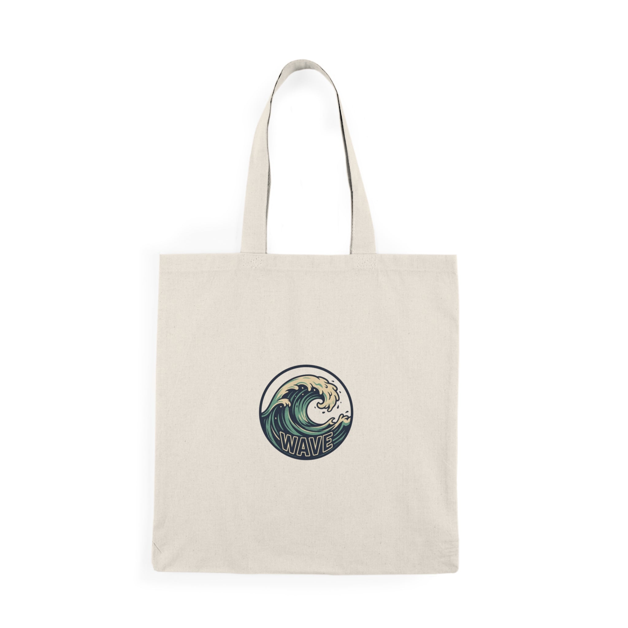 Surfing The Wave Canvas Tote - Coastal Beach Bag for Surfers & Summer Vibes