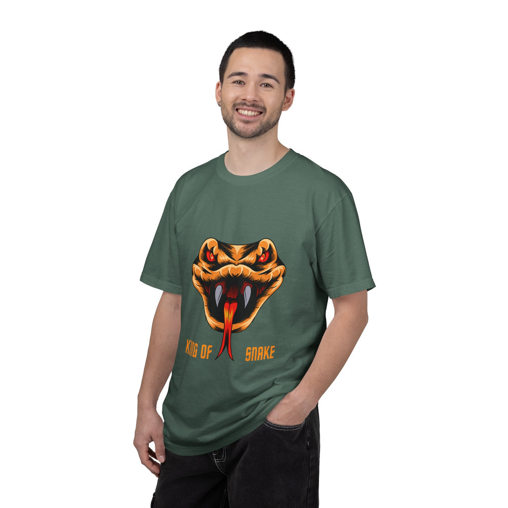 King of Snake T-Shirt — Bold Venom Snake Head Graphic Tee