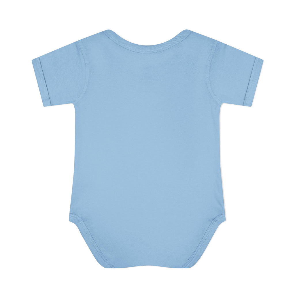 Baby Bodysuit - Cute Teddy Holding 'Love' Heart | Infant Valentine Onesie