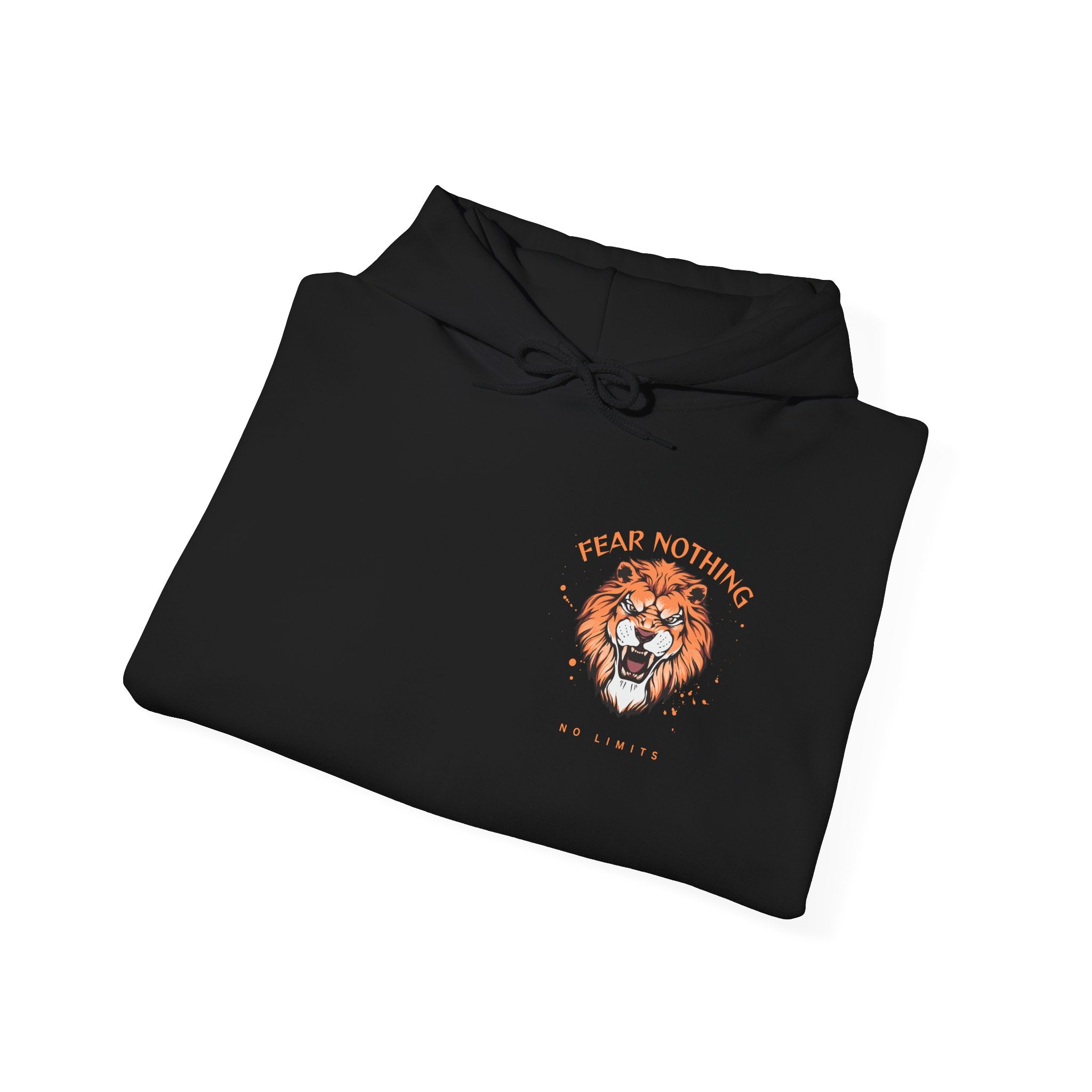 Lion Crest Hoodie — Brave Morning Prayer Graphic Hooded Sweatshirt
