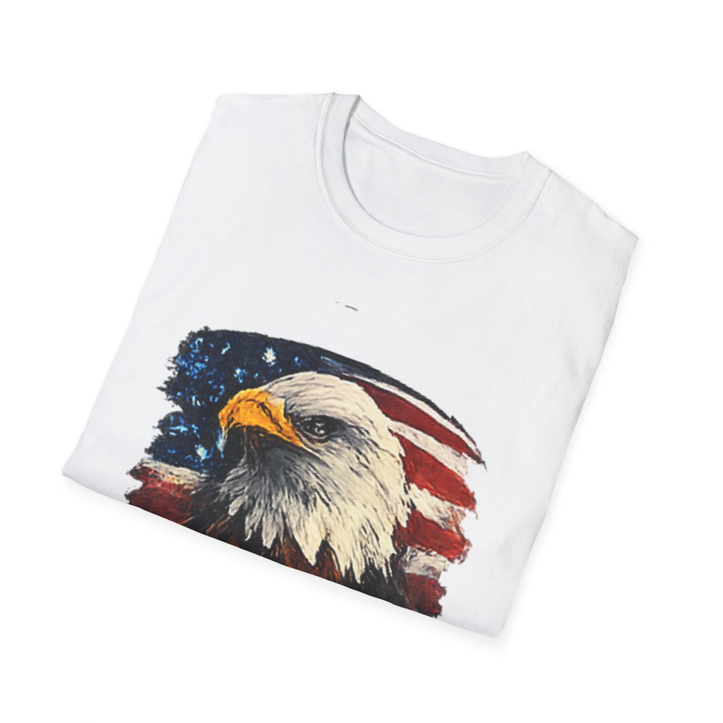 Patriotic Eagle T-Shirt — American Flag Bald Eagle Graphic Tee