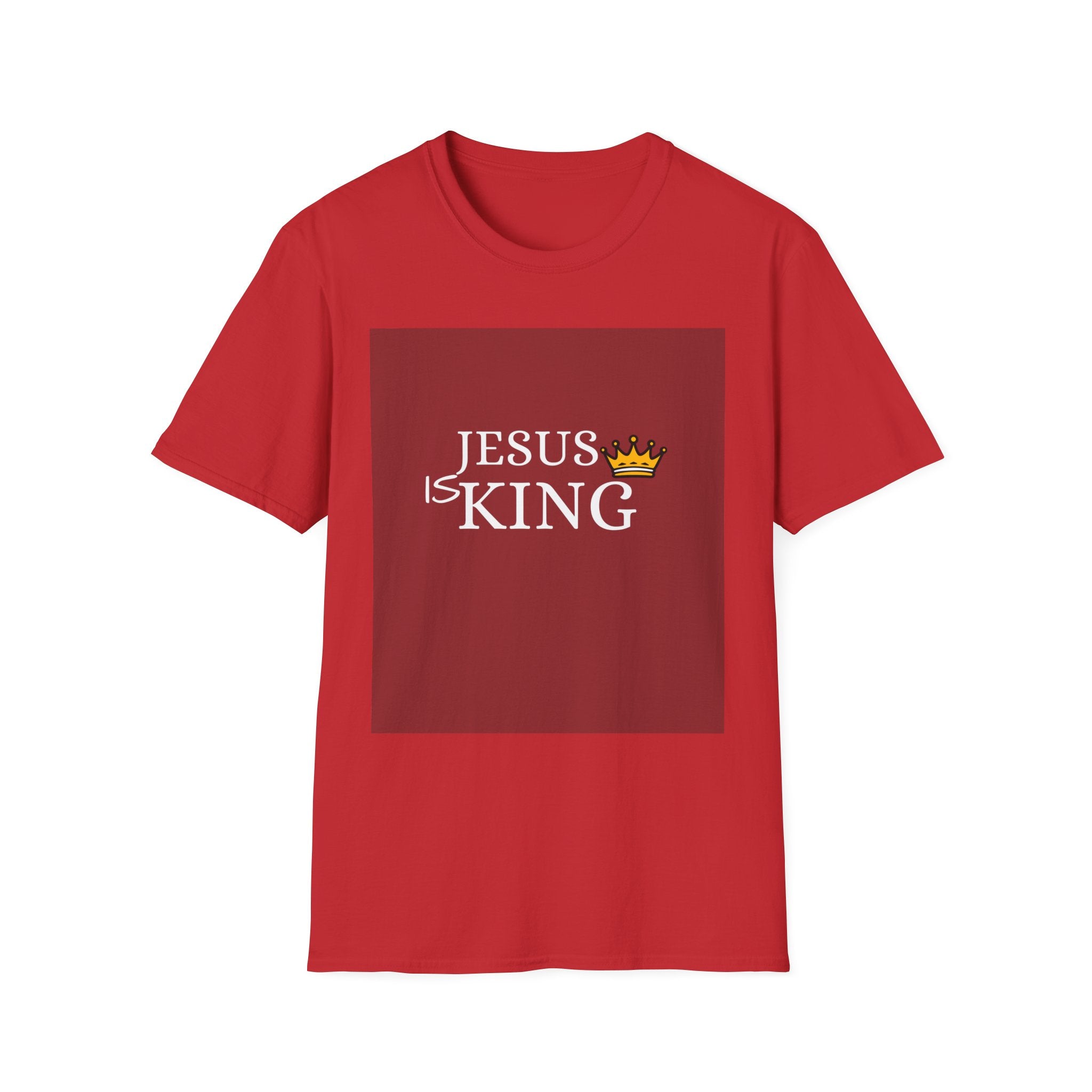 Jesus Is King T-Shirt — Christian Faith Tee with Crown Graphic