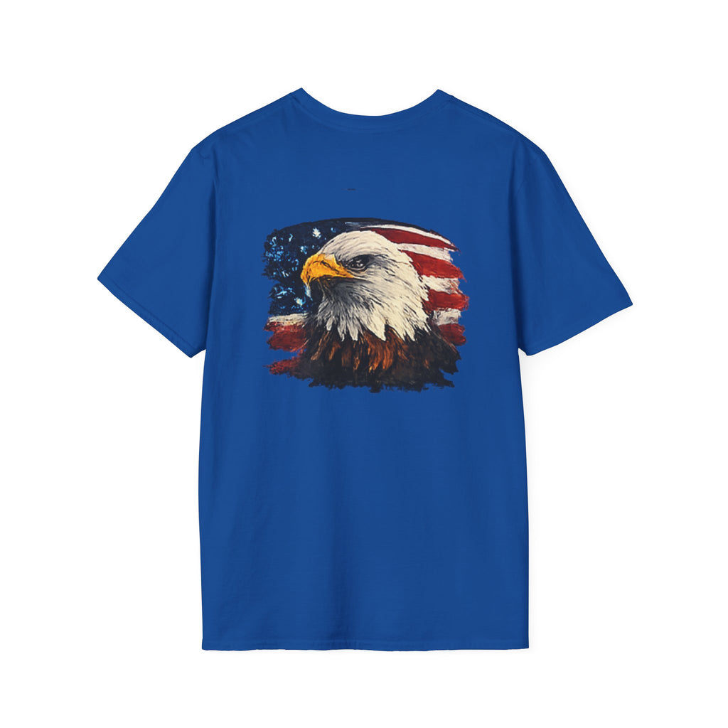 Patriotic Eagle T-Shirt — American Flag Bald Eagle Graphic Tee
