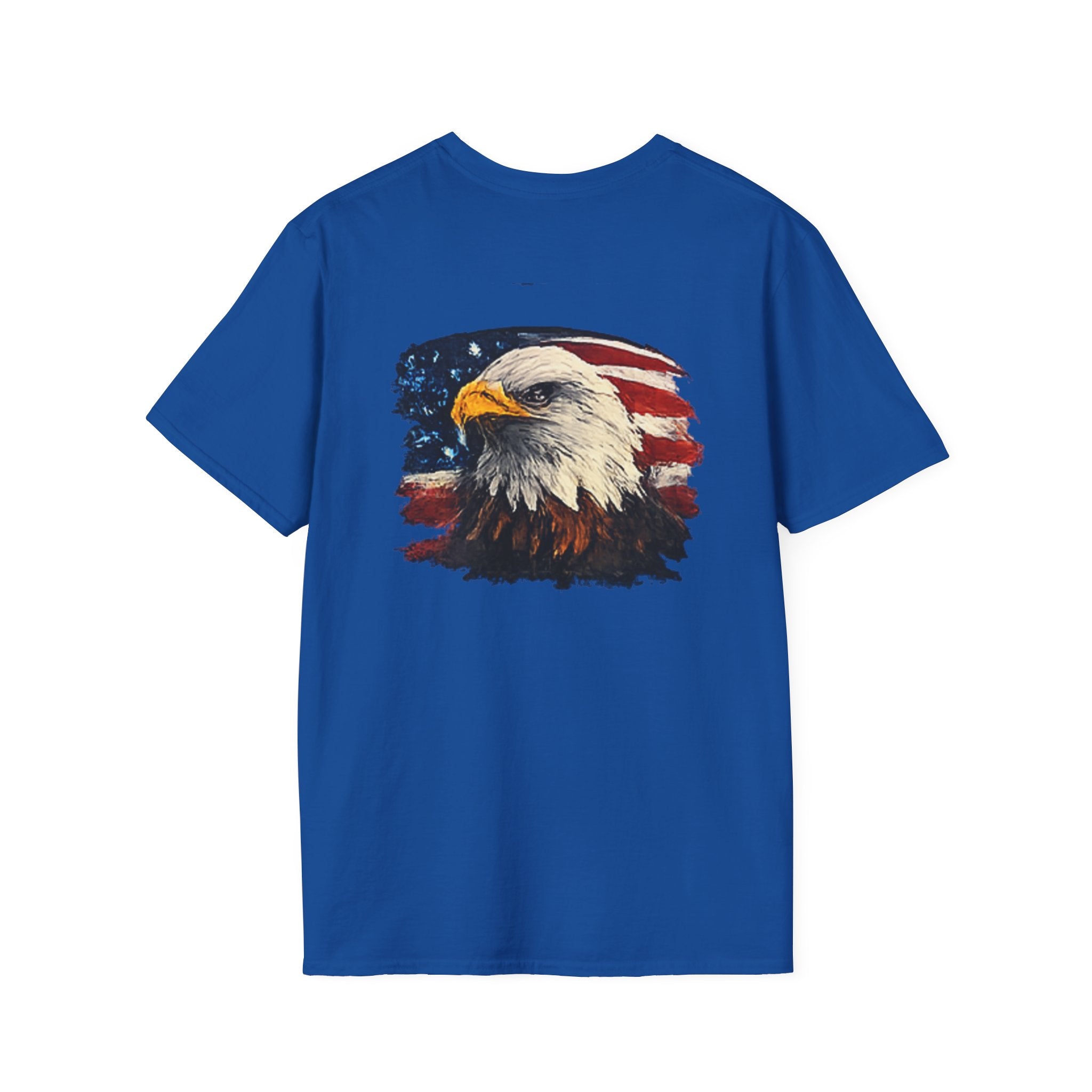 Patriotic Eagle T-Shirt — American Flag Bald Eagle Graphic Tee