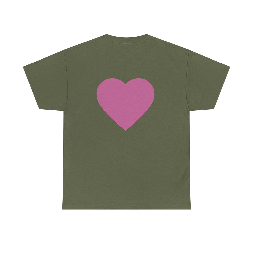 Best Mom Ever T-Shirt — Gradient Block Text Tee with Back Heart