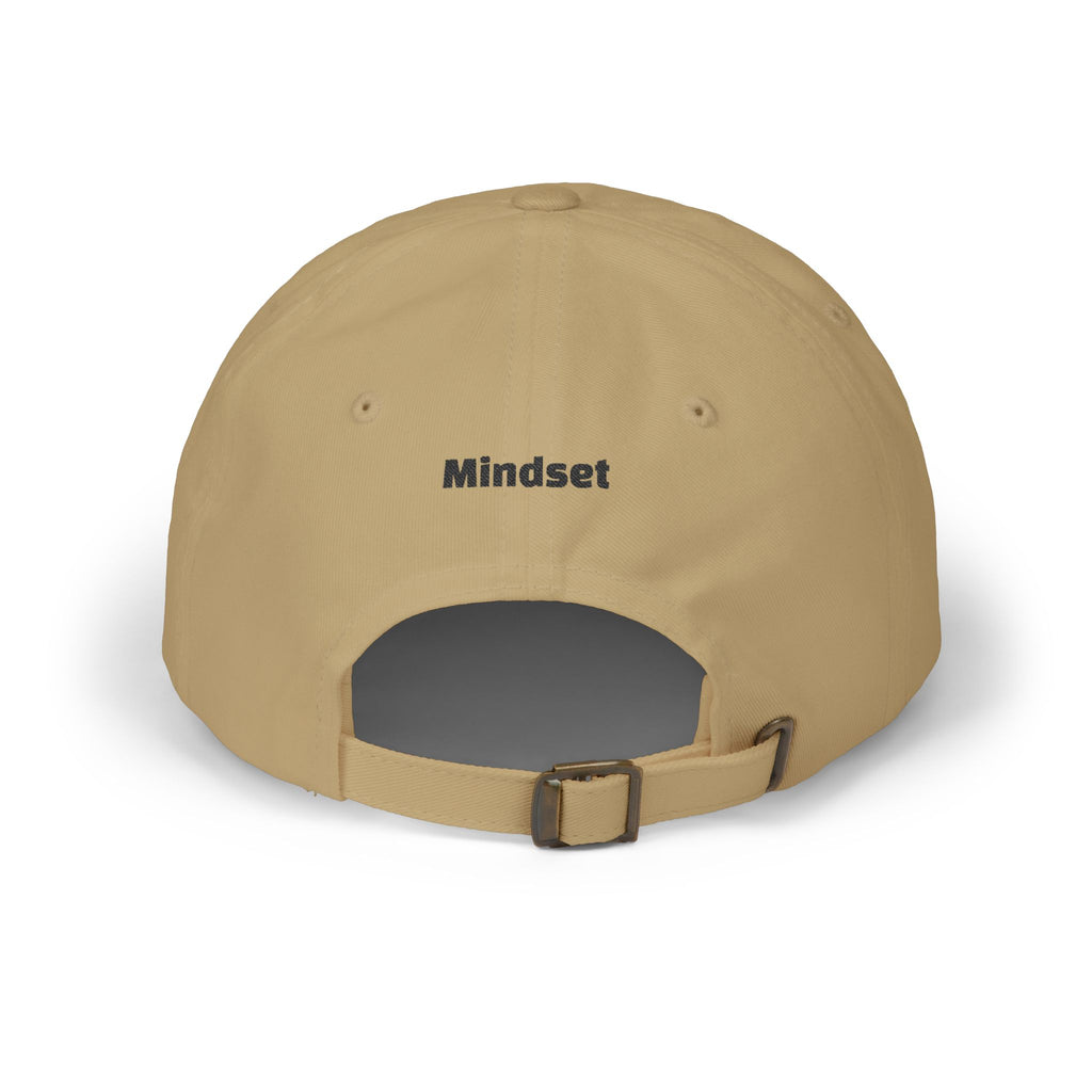 Make Money Moves Dad Cap — White Embroidered 'Make Money Moves' Front & 'Mindset' Back