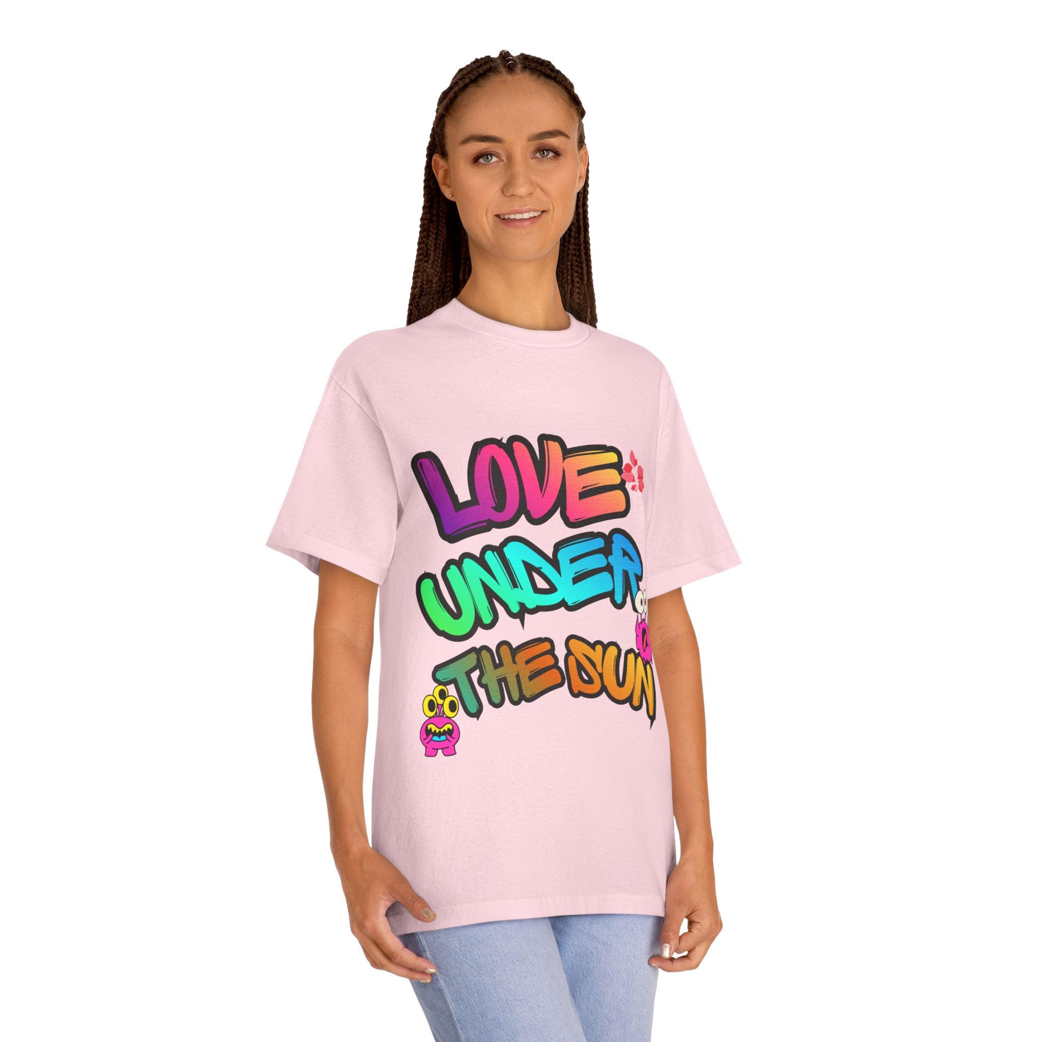 Love Under The Sun Graphic Tee — Colorful Retro Streetwear T-Shirt