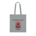 Summer Mood Floral Tote Bag – Retro Rose Cotton Tote