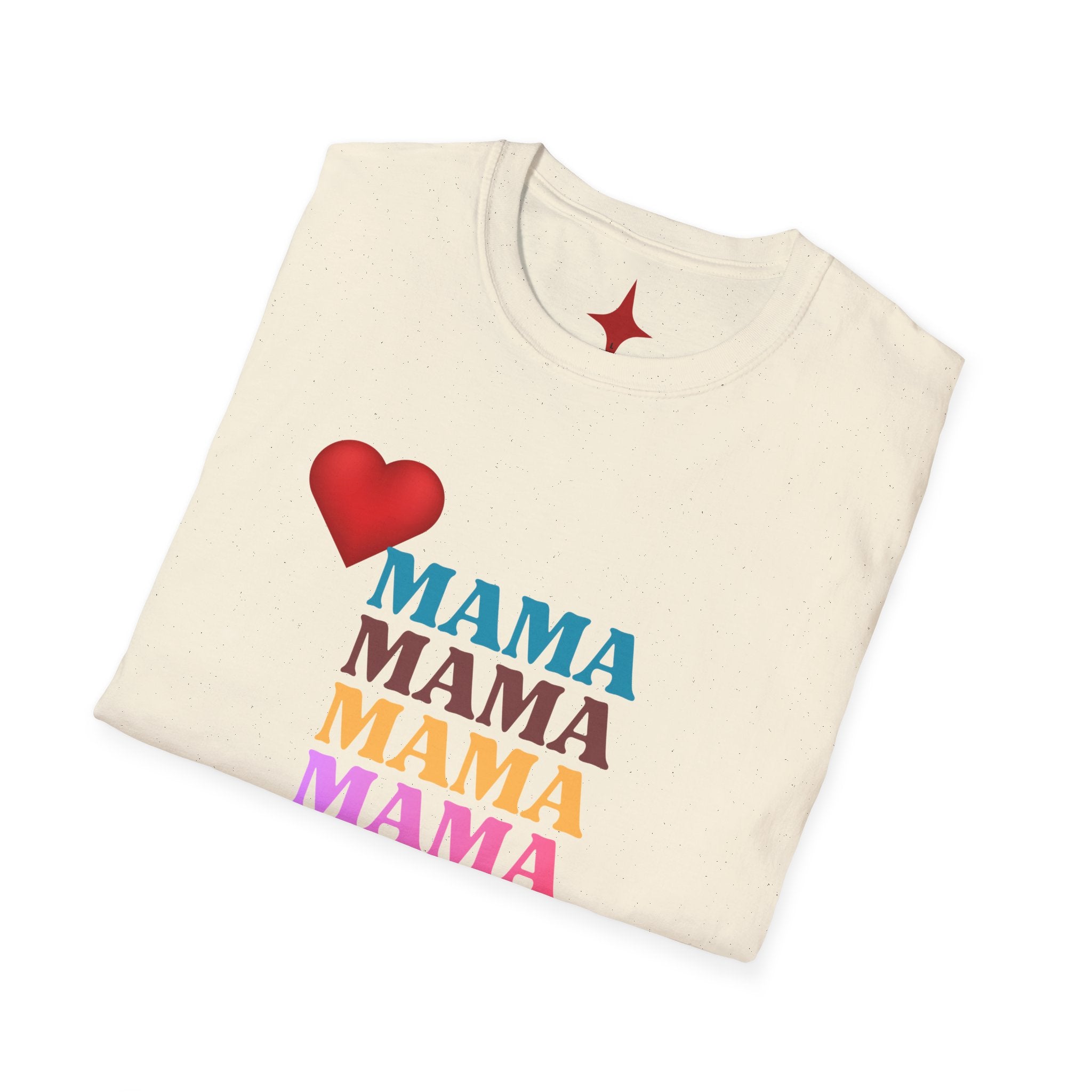 Mama Stack Heart T-Shirt — Colorful 'MAMA' Mother's Day Tee