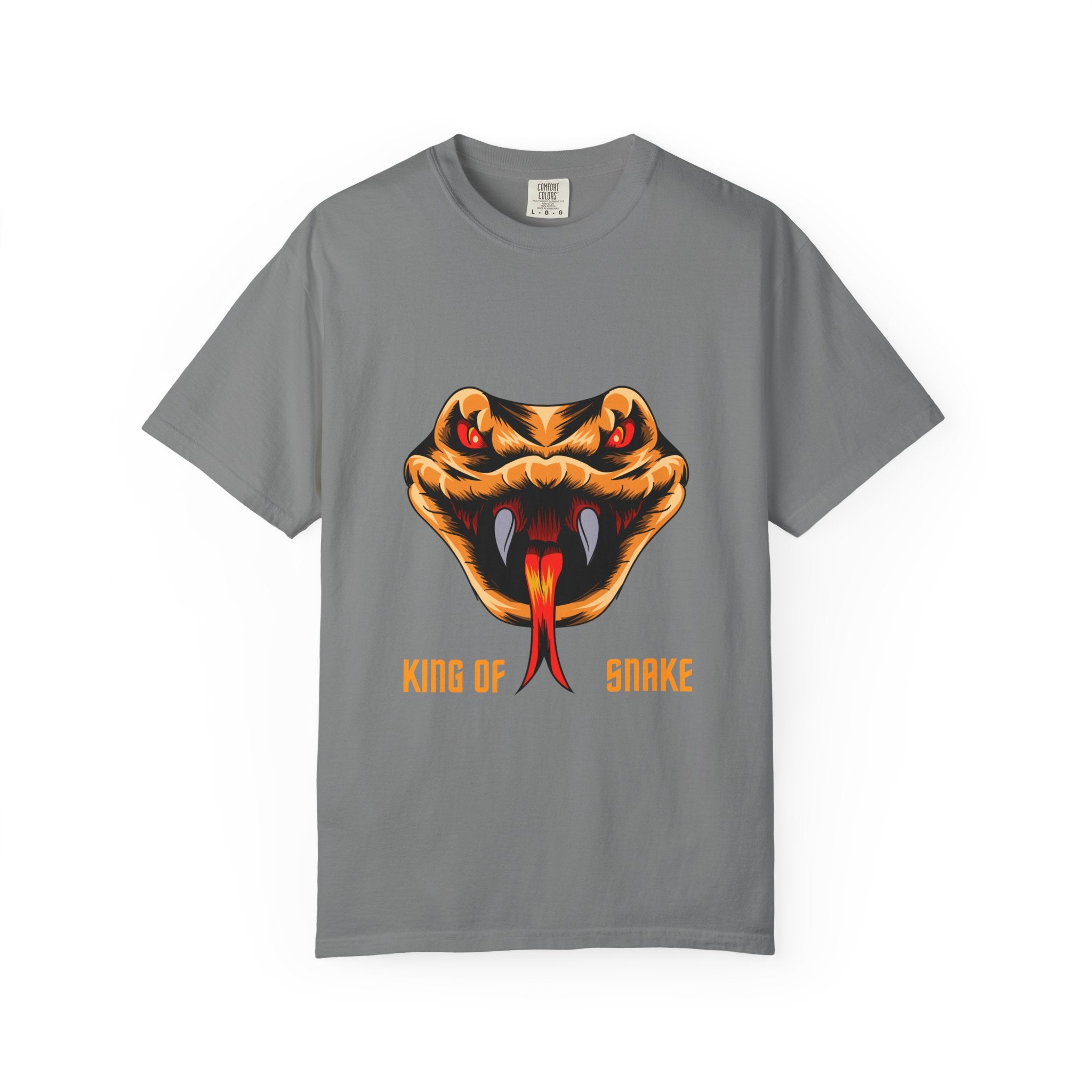 King of Snake T-Shirt — Bold Venom Snake Head Graphic Tee