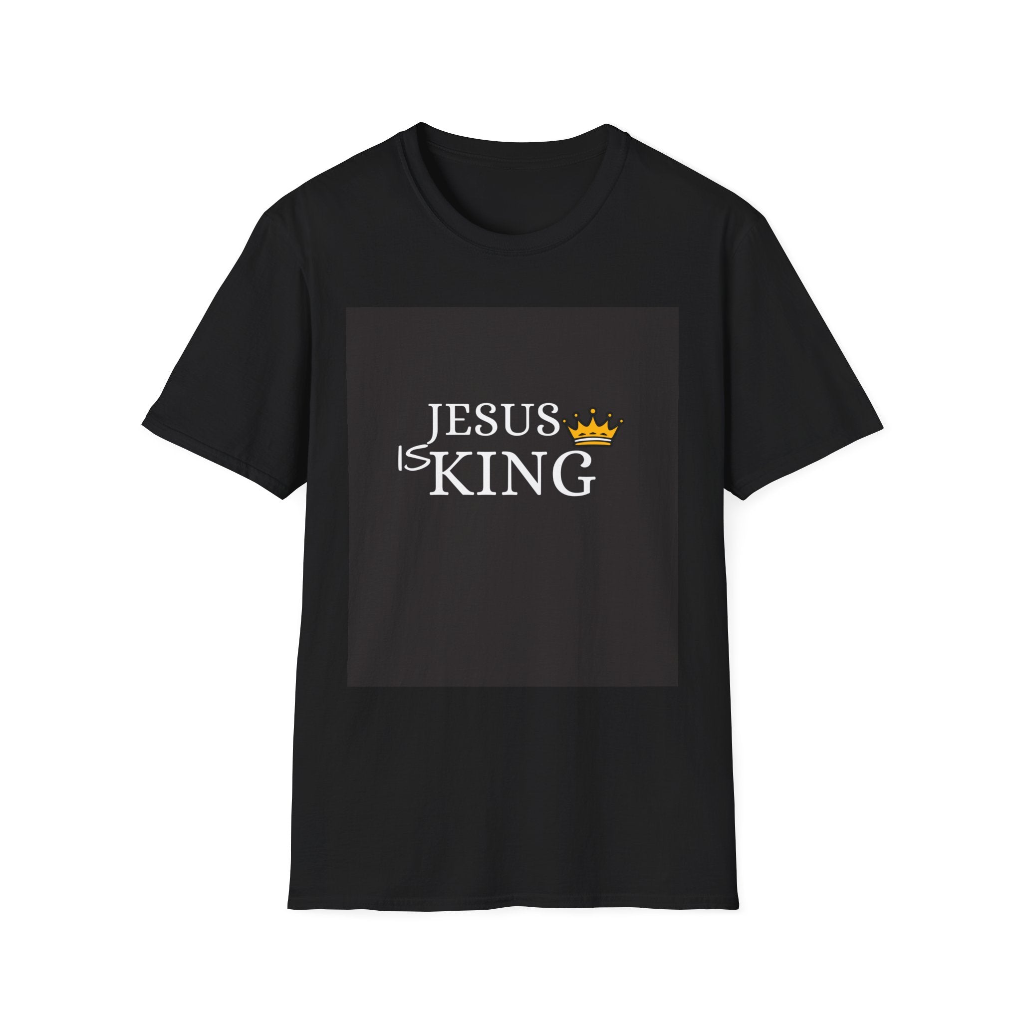 Jesus Is King T-Shirt — Christian Faith Tee with Crown Graphic