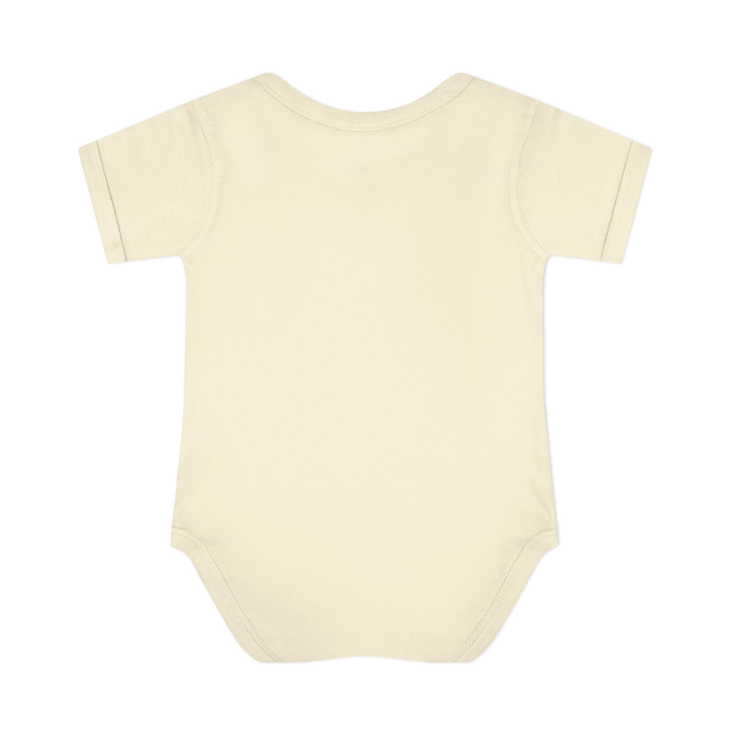 Baby Bodysuit - Cute Teddy Holding 'Love' Heart | Infant Valentine Onesie