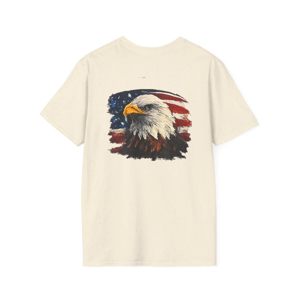 Patriotic Eagle T-Shirt — American Flag Bald Eagle Graphic Tee