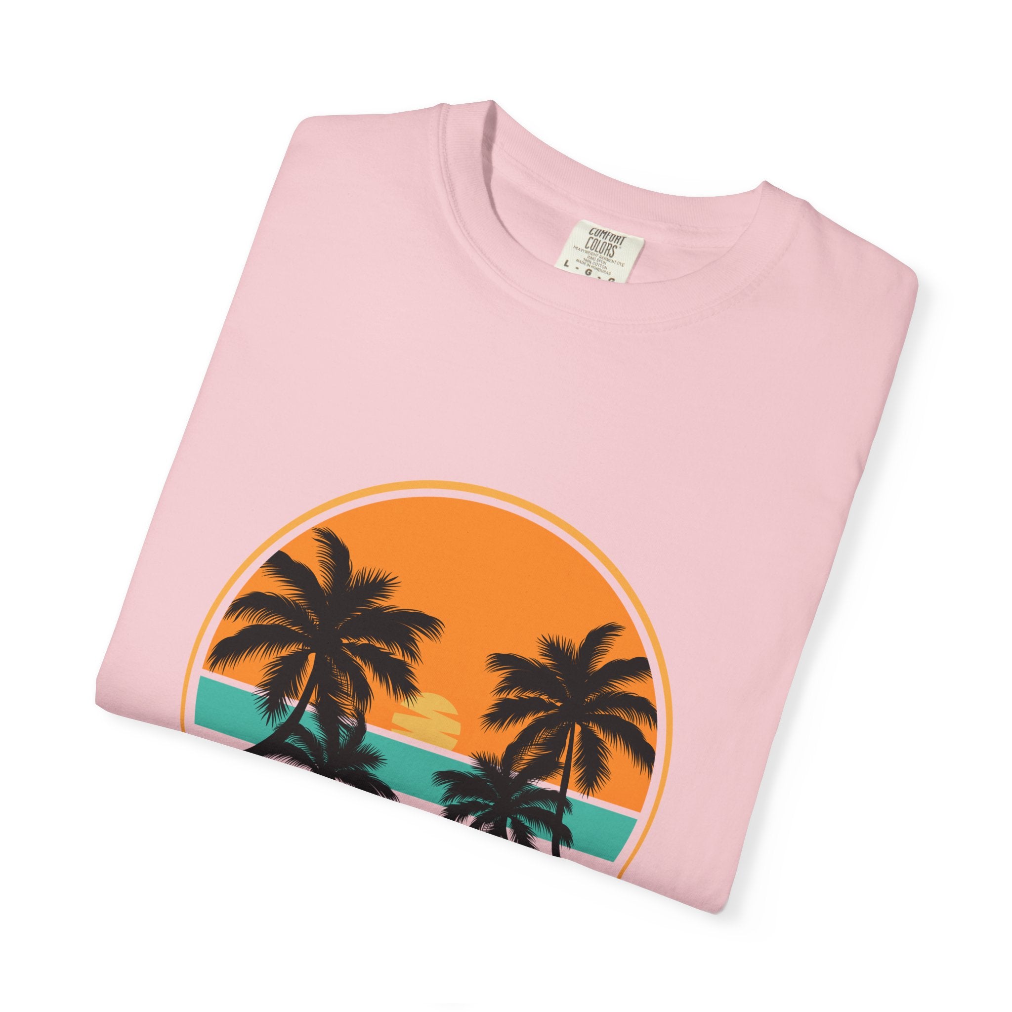Rise Above Fear T-Shirt — Vintage Sunset Palm Tee