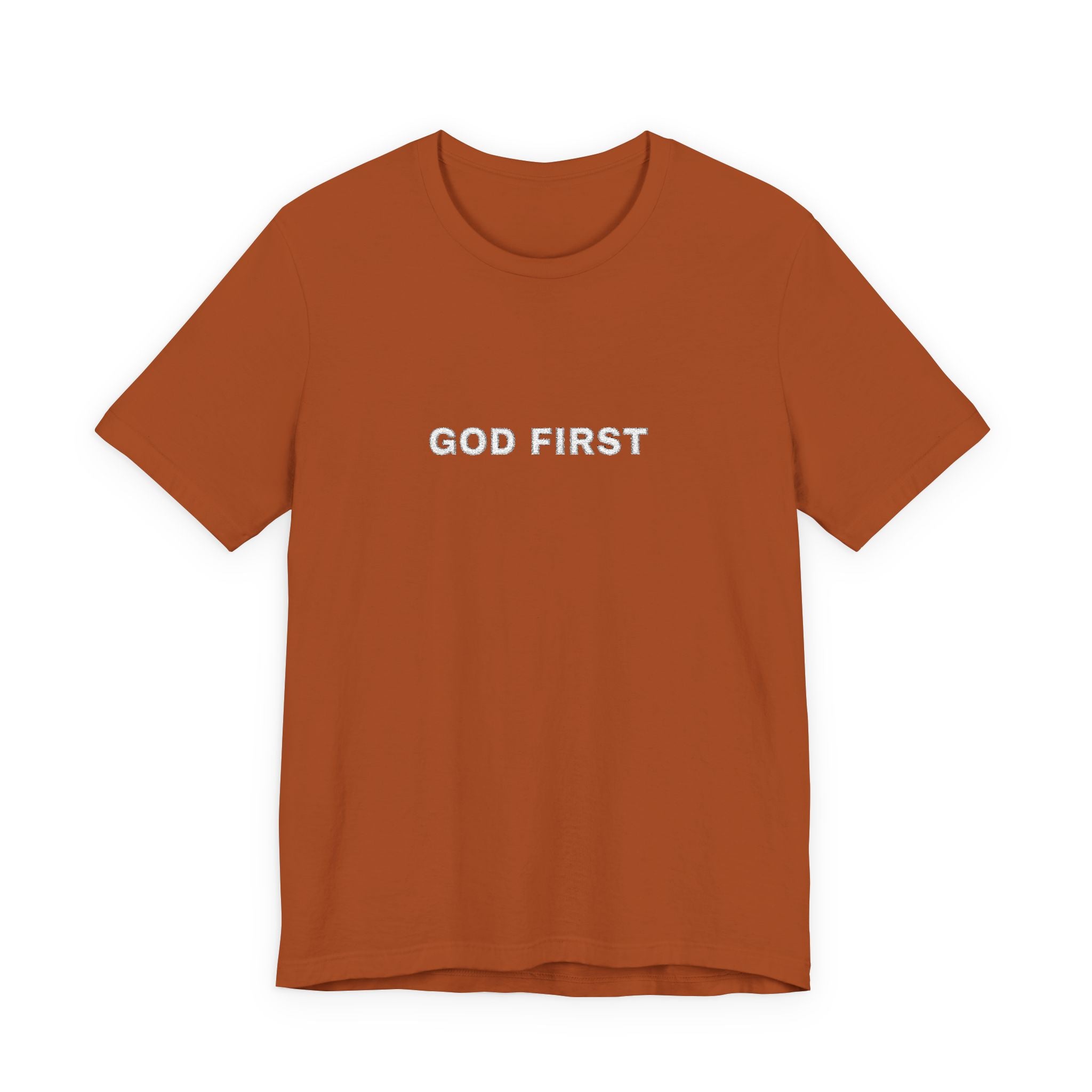 God First T-Shirt – Floral Lettering Christian Tee