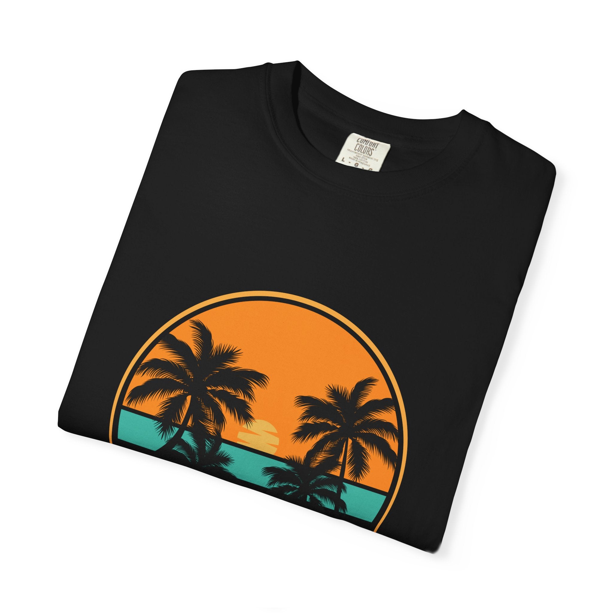Rise Above Fear T-Shirt — Vintage Sunset Palm Tee