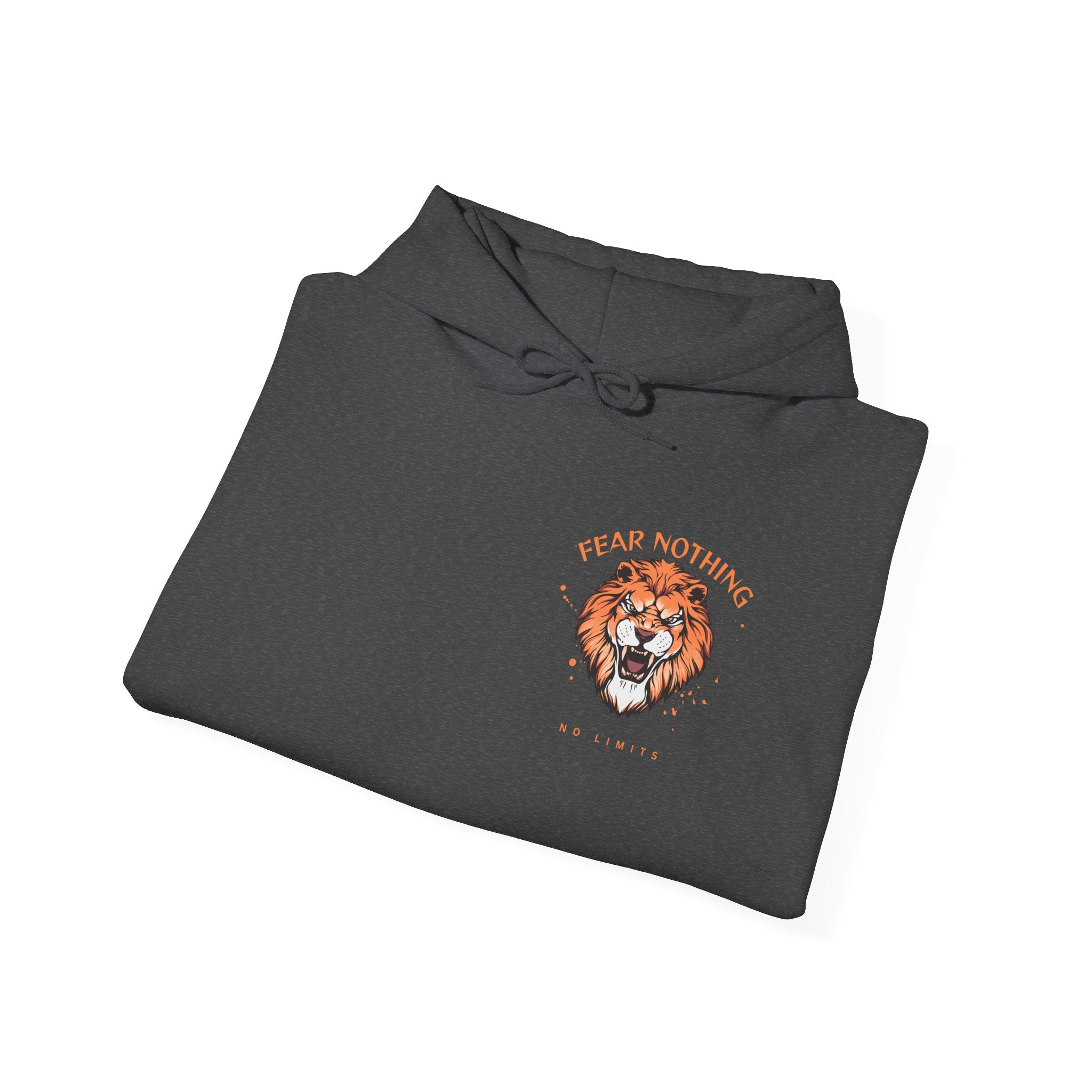 Lion Crest Hoodie — Brave Morning Prayer Graphic Hooded Sweatshirt