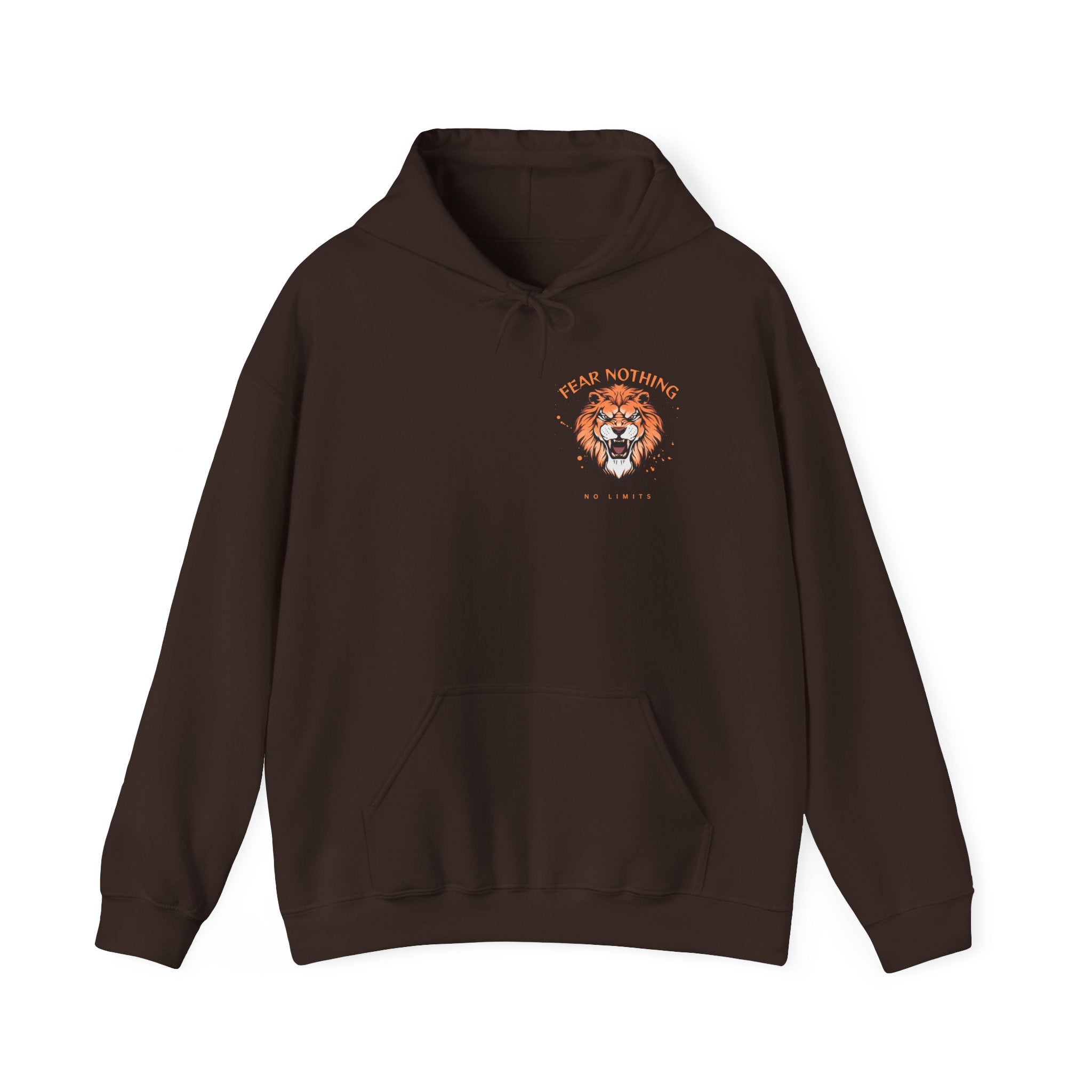 Lion Crest Hoodie — Brave Morning Prayer Graphic Hooded Sweatshirt
