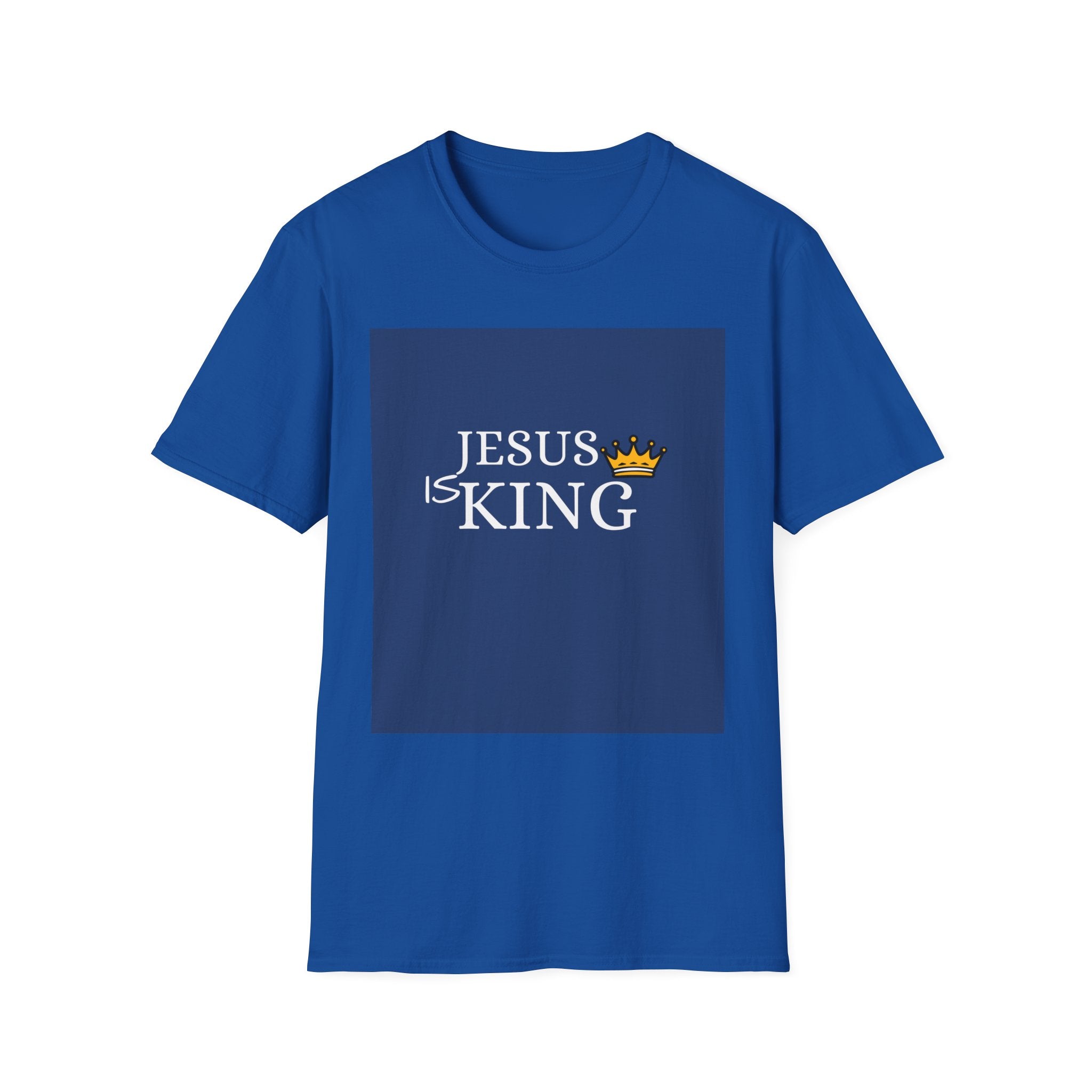 Jesus Is King T-Shirt — Christian Faith Tee with Crown Graphic