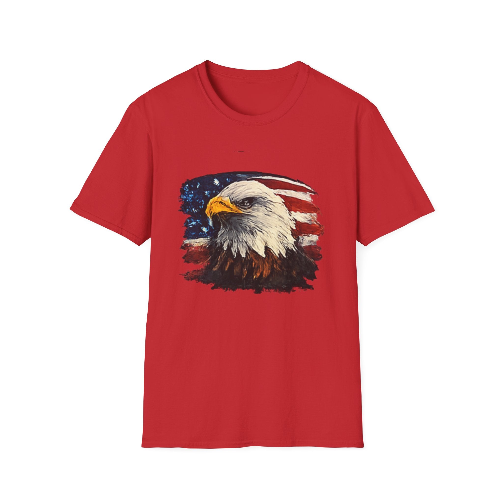 Patriotic Eagle T-Shirt — American Flag Bald Eagle Graphic Tee