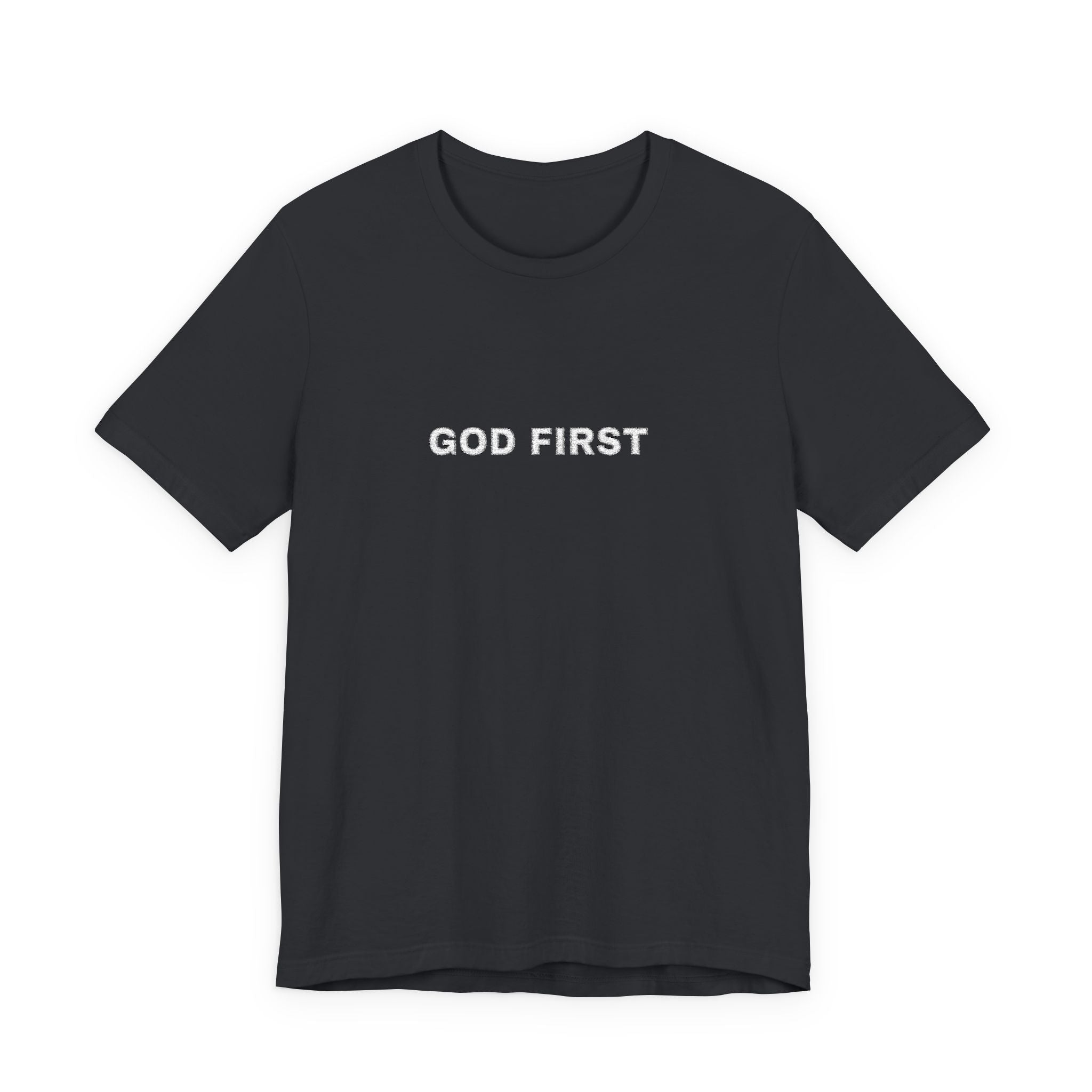 God First T-Shirt – Floral Lettering Christian Tee