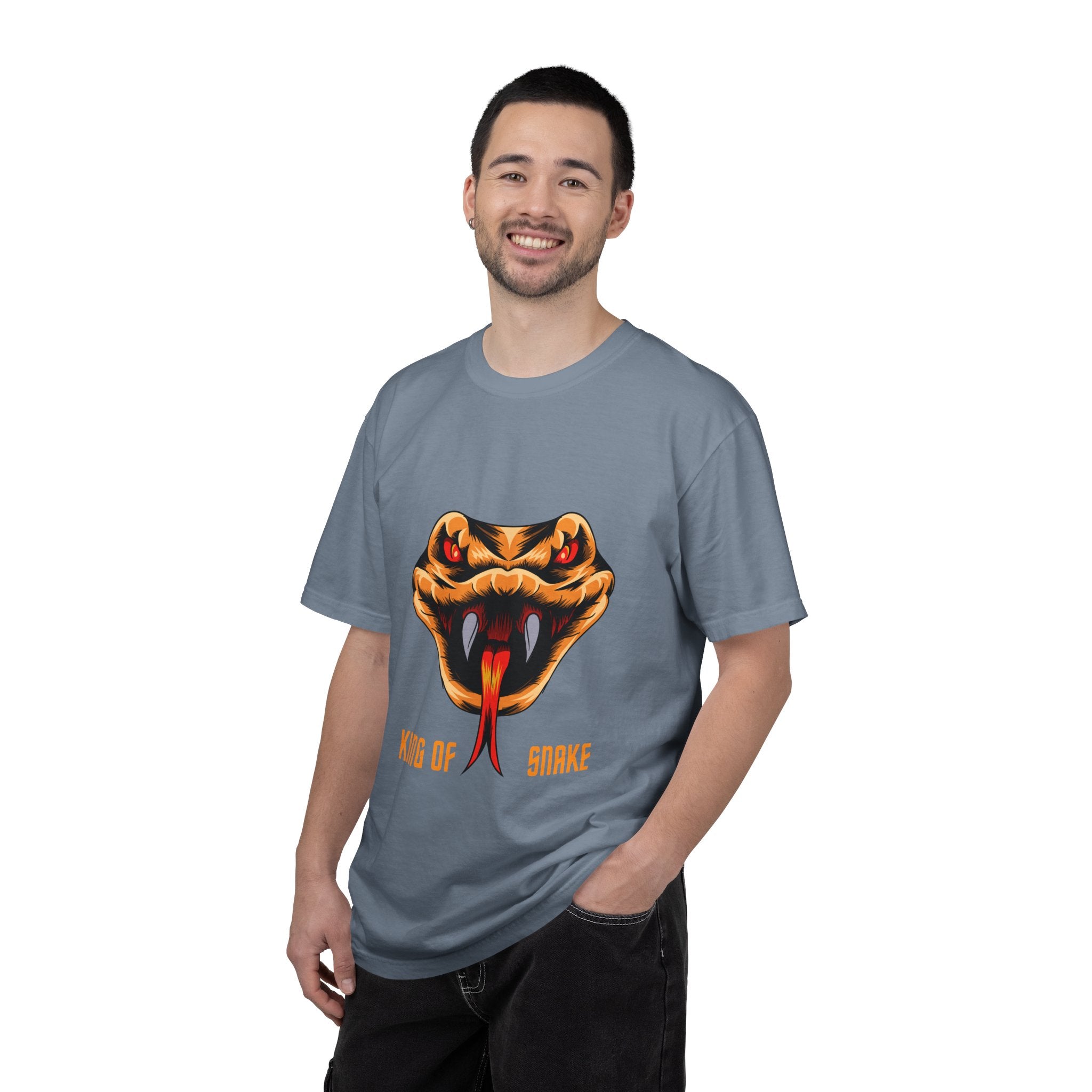 King of Snake T-Shirt — Bold Venom Snake Head Graphic Tee