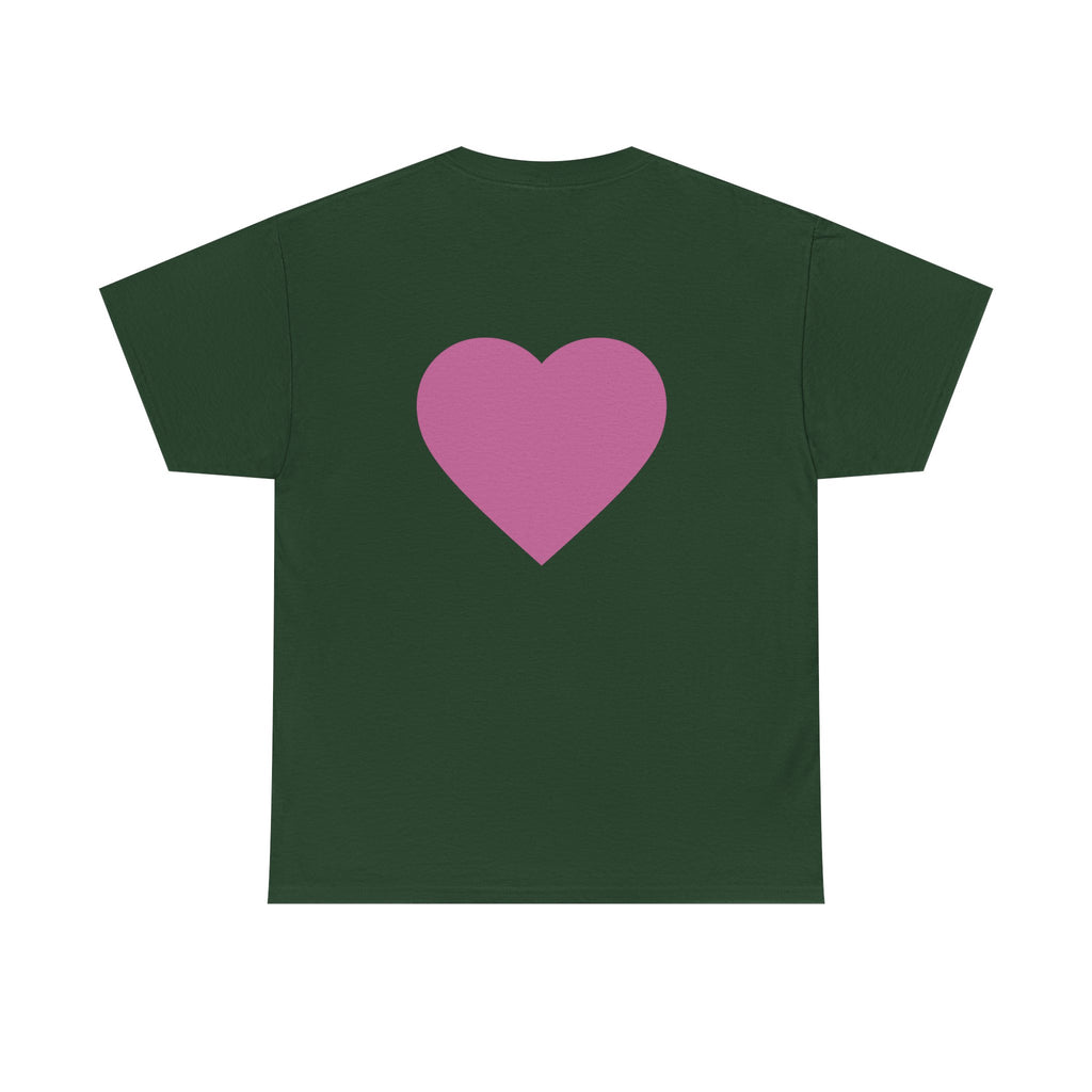Best Mom Ever T-Shirt — Gradient Block Text Tee with Back Heart