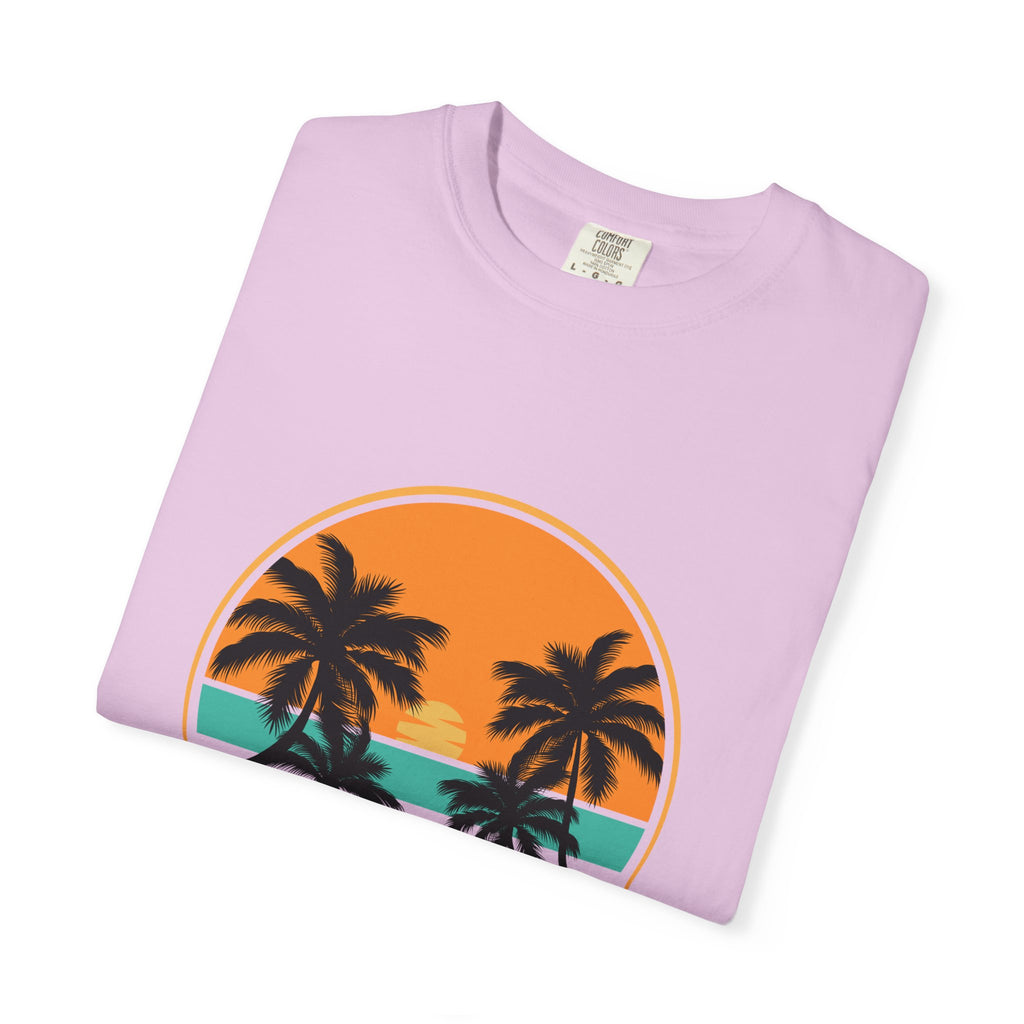 Rise Above Fear T-Shirt — Vintage Sunset Palm Tee