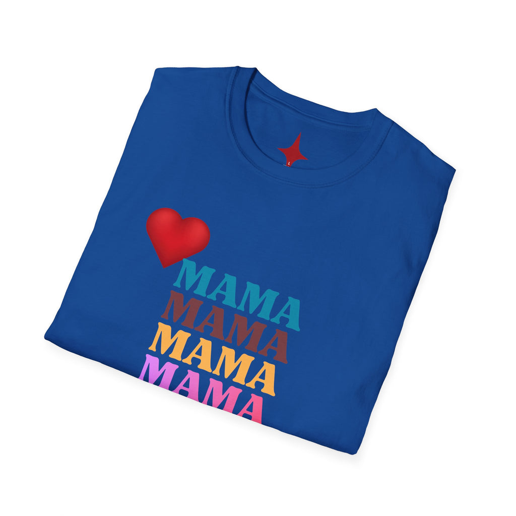 Mama Stack Heart T-Shirt — Colorful 'MAMA' Mother's Day Tee