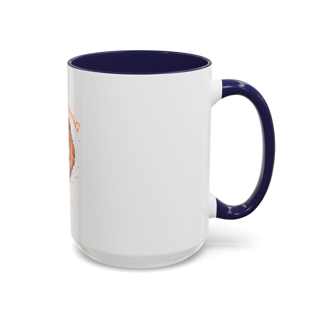 Fear Nothing Lion Accent Coffee Mug — Inspirational No Limits Motivational Gift