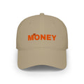 Money Embroidered Baseball Cap - Minimal Red Low-Profile Hat