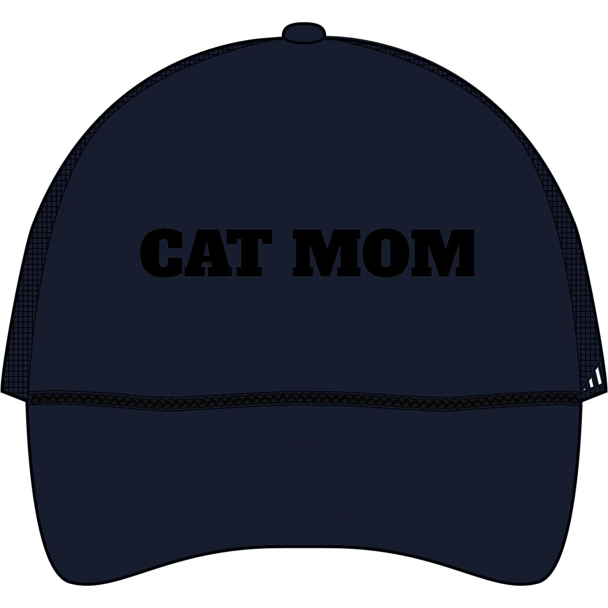 Cat Mom Trucker Cap — Retro Bold Patch Hat for Cat Lovers