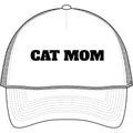 Cat Mom Trucker Cap — Retro Bold Patch Hat for Cat Lovers